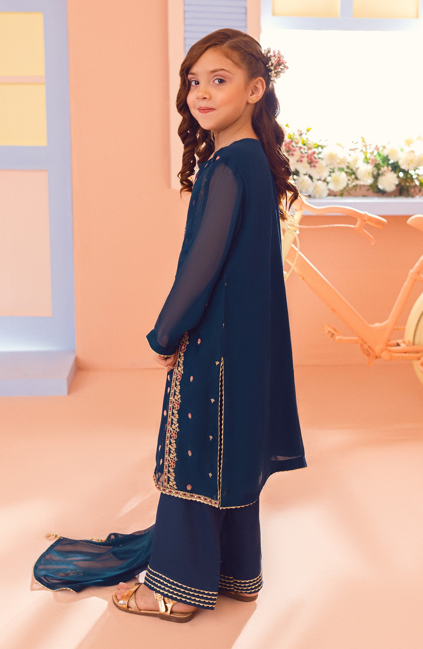 GRFK23S-3004 CHIFFON  READY TO WEAR SHIRT DUPATTA PANTS