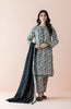 Stitched 3 Piece Premium Solid Casual Lawn Shirt , Cambric Pant and Lawn Dupatta (OTL-24-167/S BEIGE)