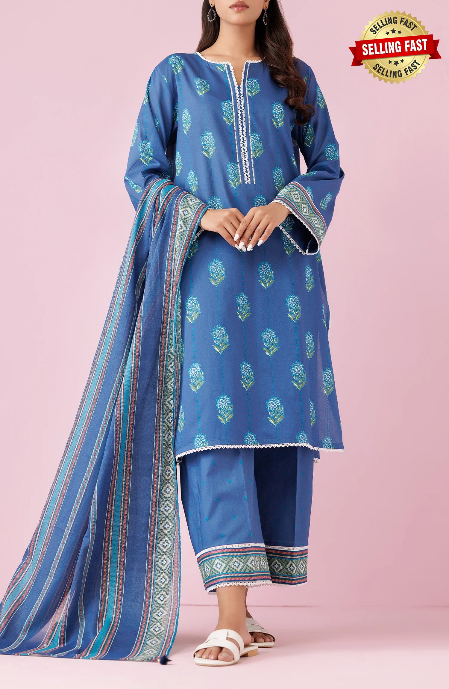 Unstitched | 3 Piece | Printed Lawn | OTL-24-162