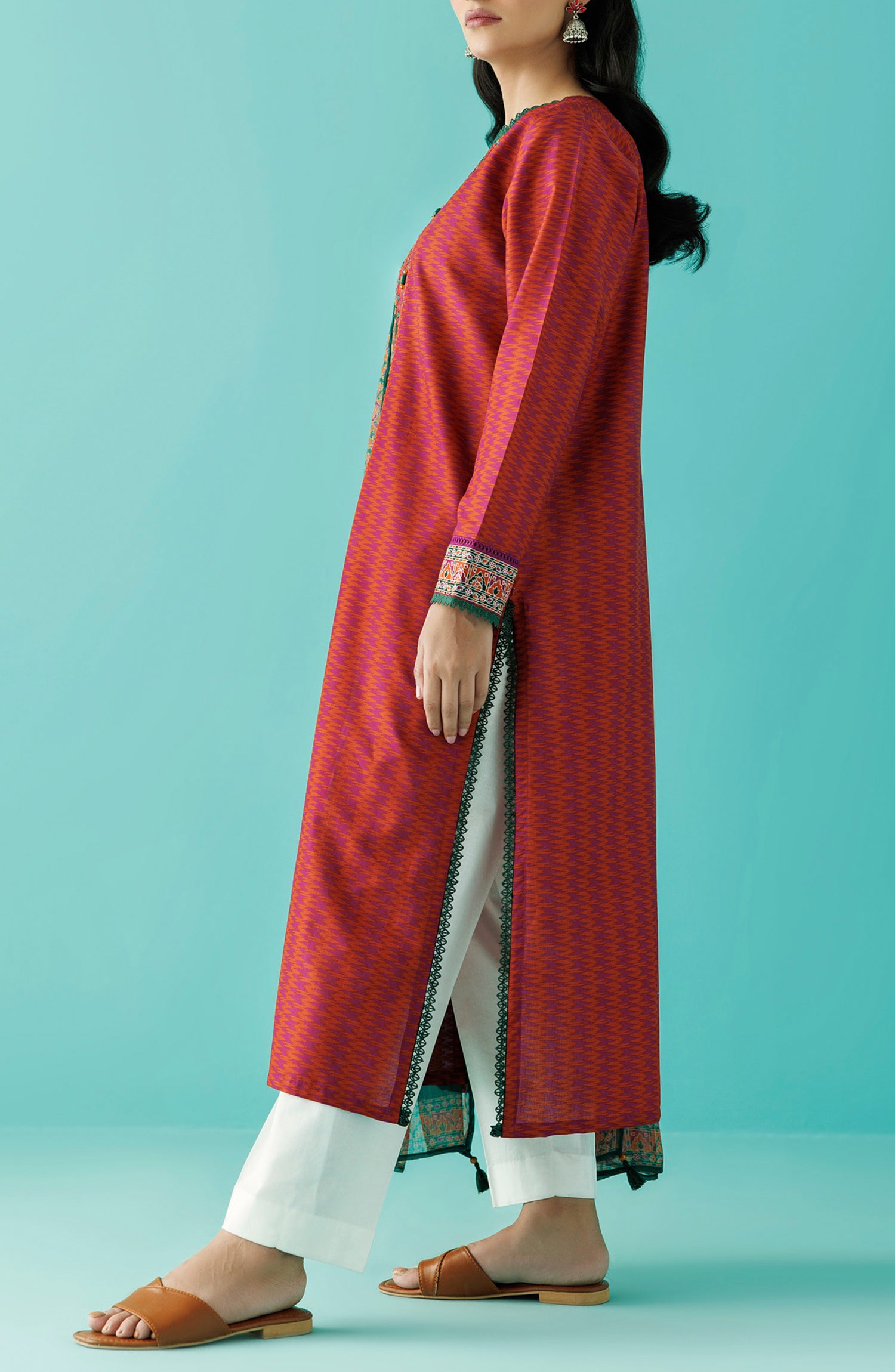 NRDS-24-018/U PLUM LAWN  UNSTITCHED SHIRT DUPATTA