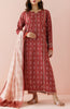 Stitched 3 Piece Printed Lawn Shirt , Cambric Pant and Lawn Dupatta (OTL-24-164/S MAROON)