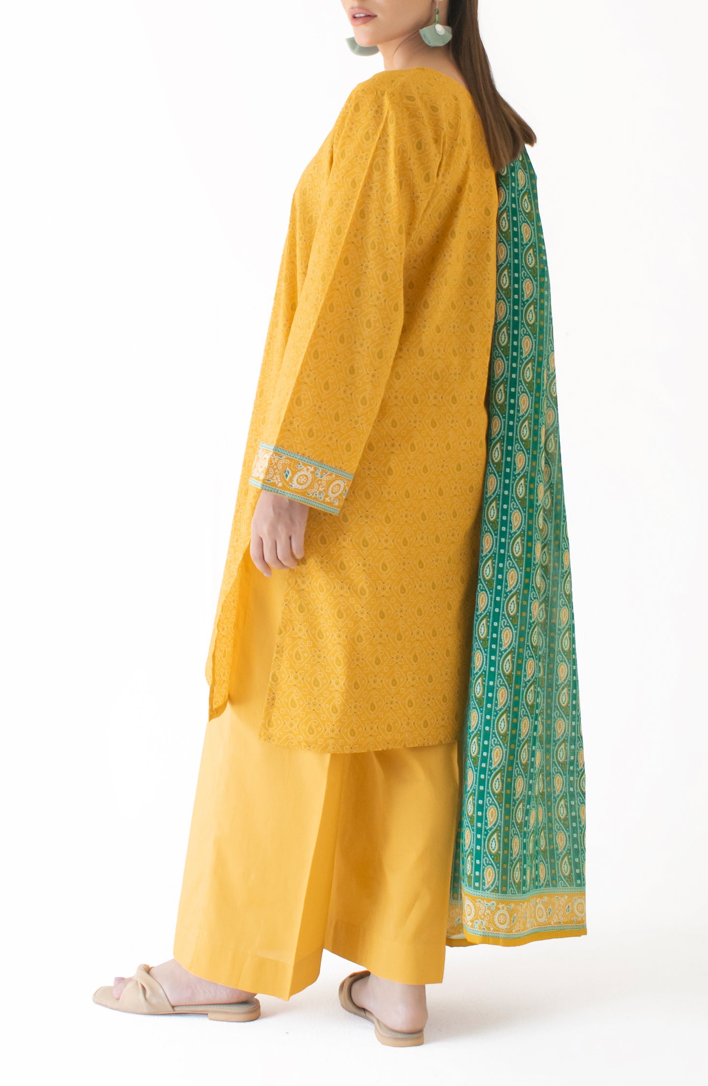 Stitched Printed Shirt Dupatta & Pant - 3 Piece - OTL-24-338