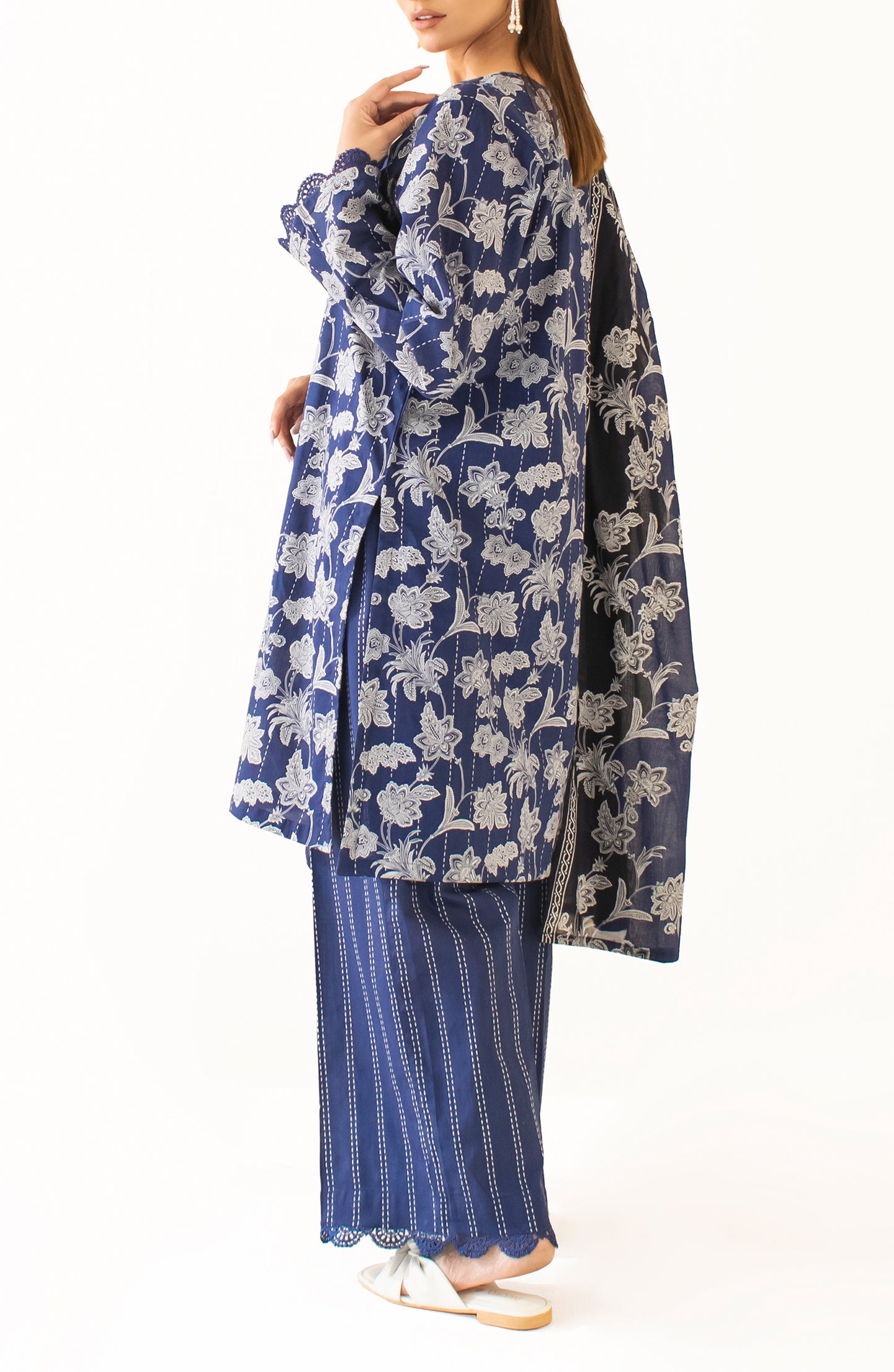 Stitched Printed Shirt Dupatta & Pant - 3 Piece - OTL-24-390