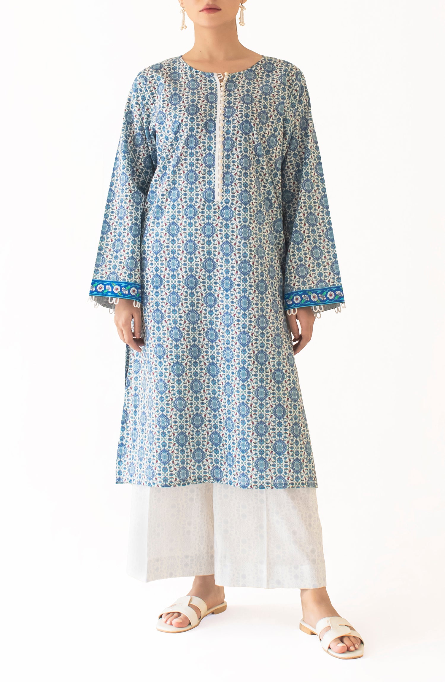 Unstitched Printed Cord-Set, Shirt & Pant - WRCV24S-2037