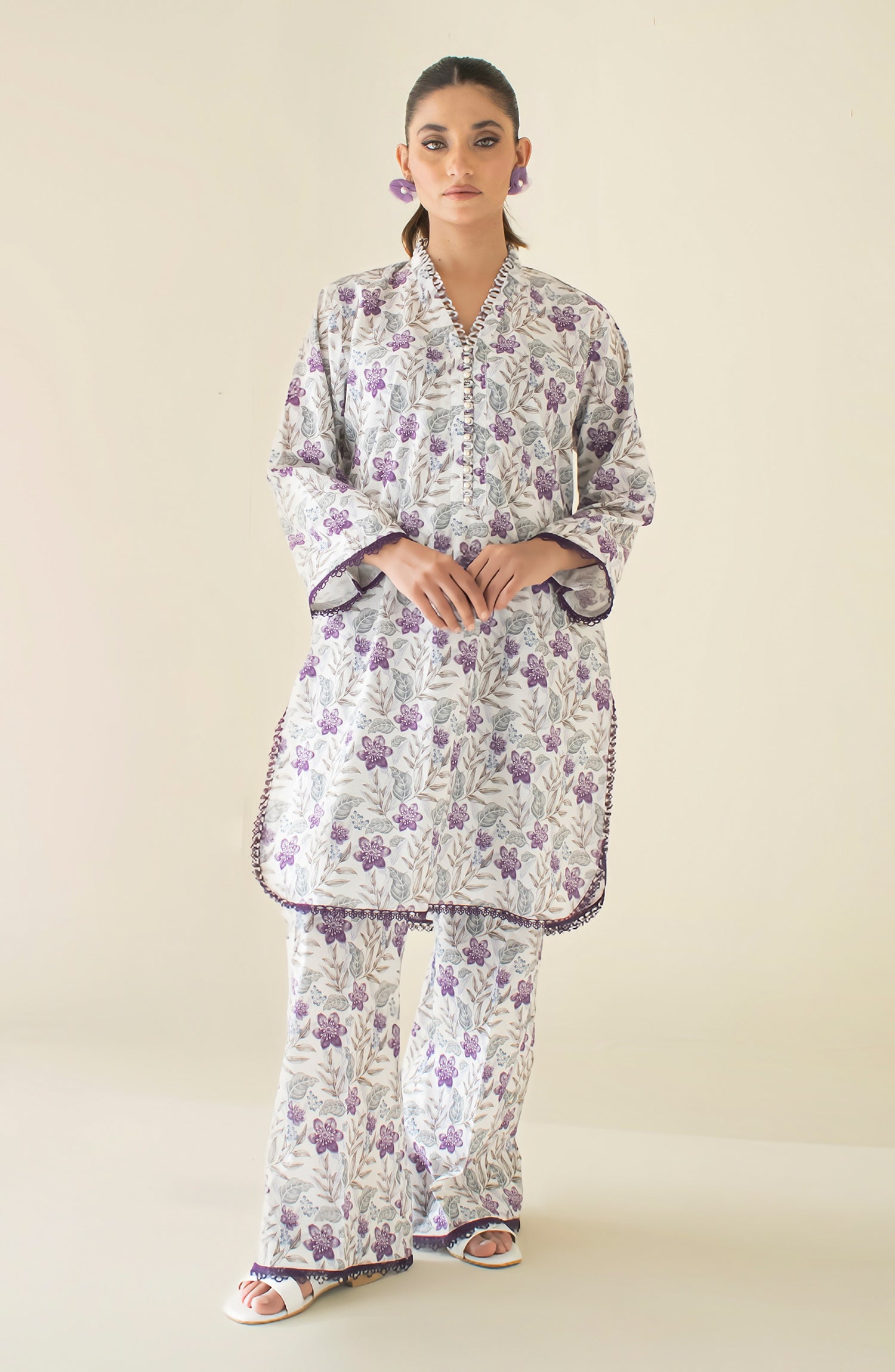 Stitched Printed Shirt & Pant - 2 Piece (CordSet) - WRCV24S-2035