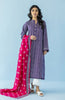 Stitched 2 Piece Printed Lawn Shirt and Lawn Dupatta (NRDS-24-005/S PURPLE)