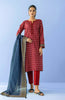 Stitched 3 Piece Printed Lawn Shirt , Cambric Pant and Lawn Dupatta (OTL-24-082/S MAROON)