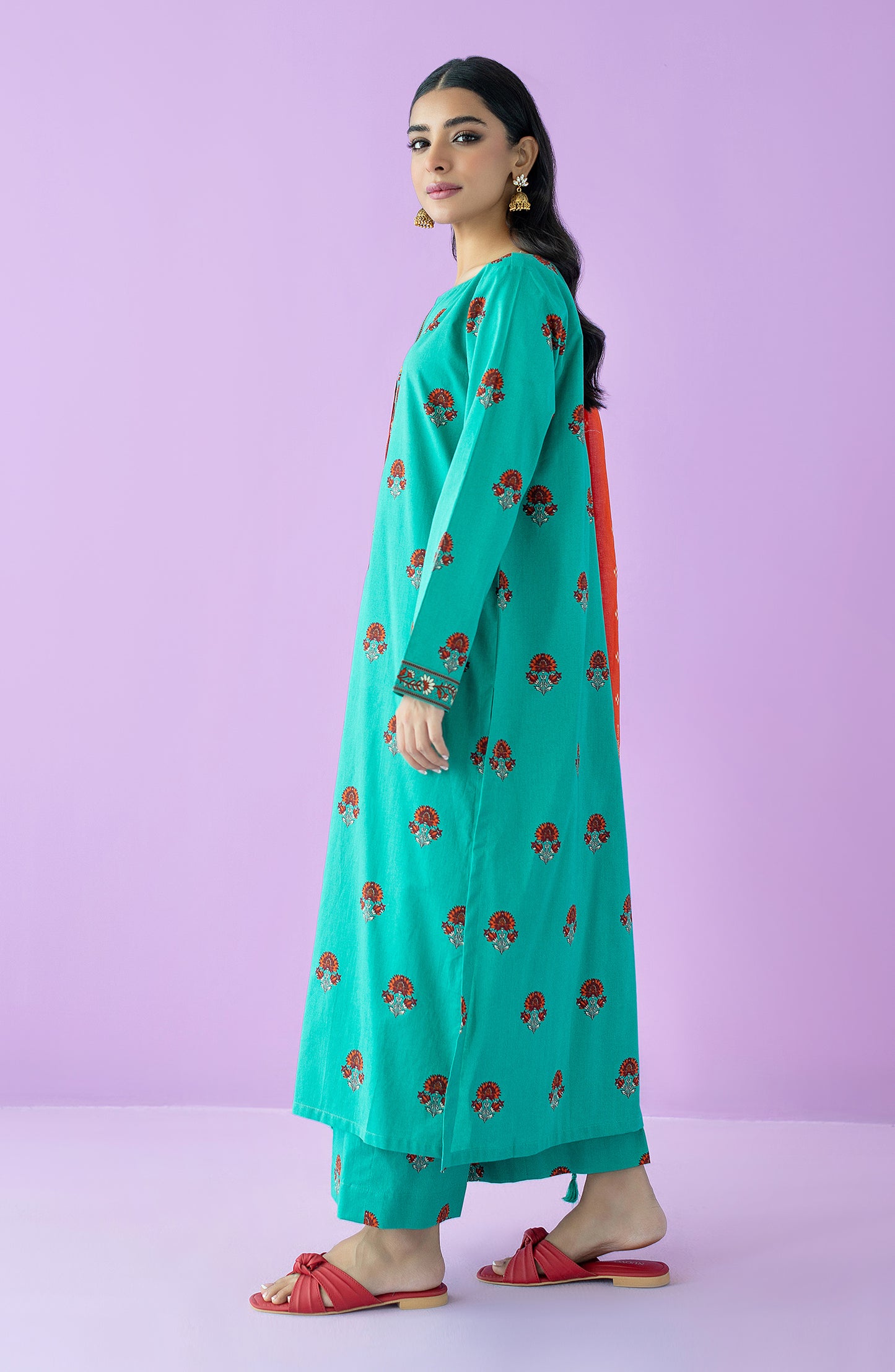 OTL-23-167/S TEAL LAWN  READY TO WEAR SHIRT DUPATTA PANTS