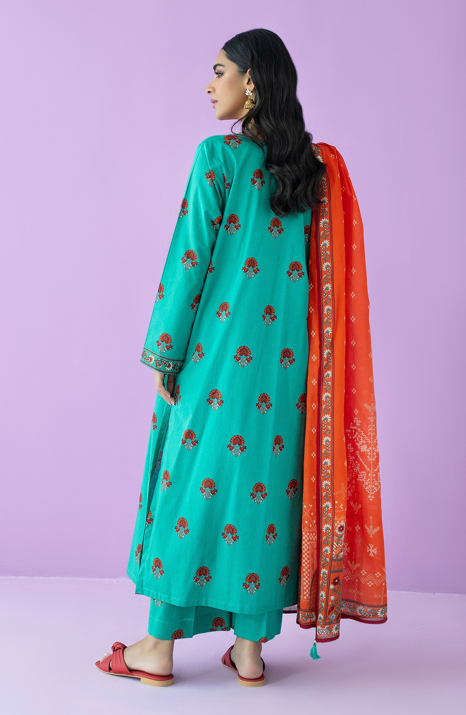 OTL-23-167/S TEAL LAWN  READY TO WEAR SHIRT DUPATTA PANTS