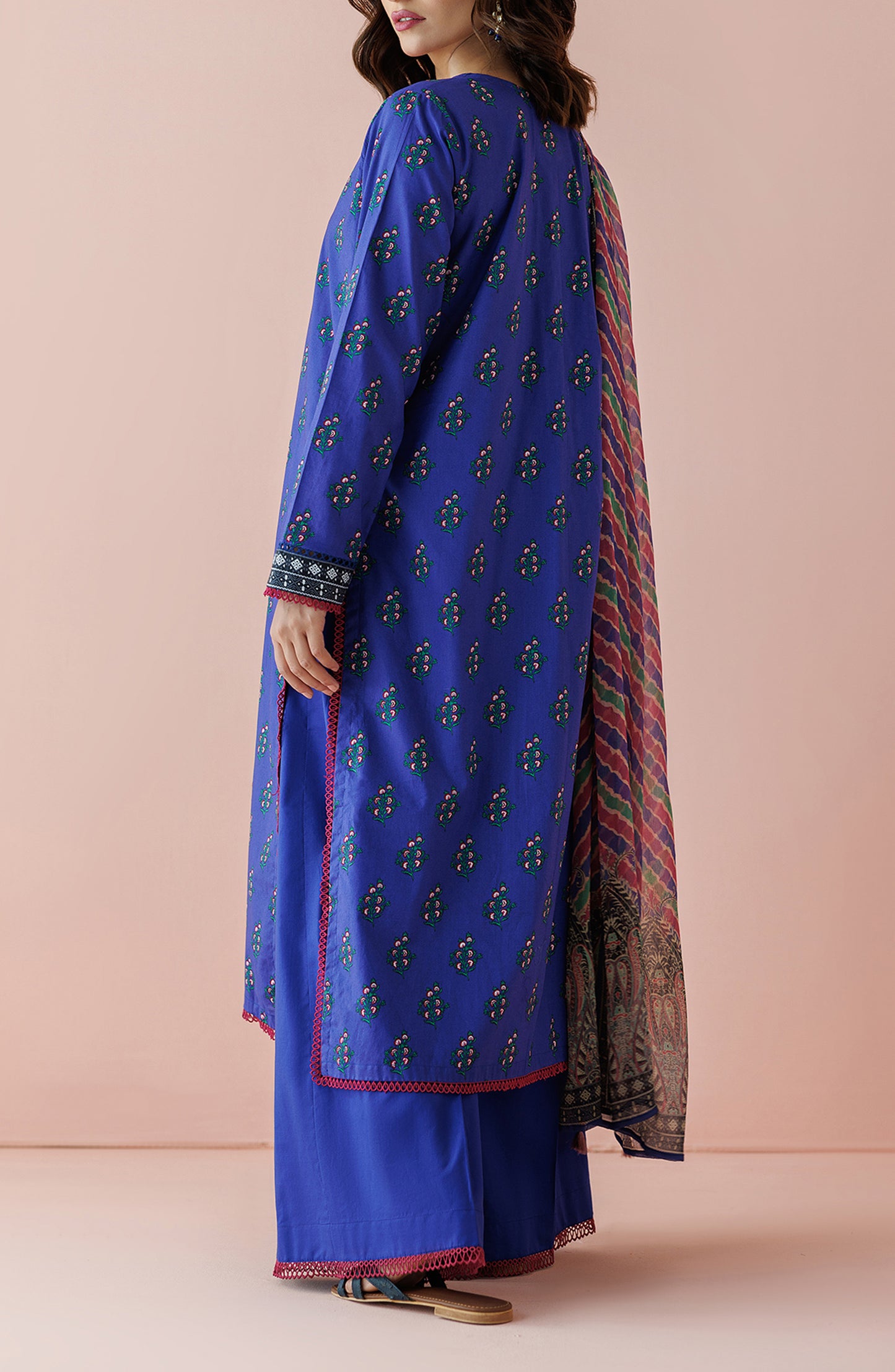 OTL-24-041/U BLUE LAWN Women UNSTITCHED SHIRT DUPATTA PANTS