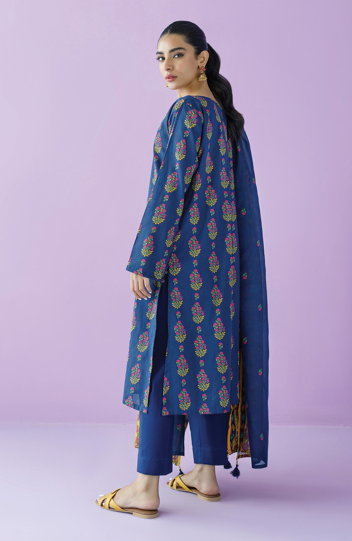 OTL-23-147/S BLUE LAWN  READY TO WEAR SHIRT DUPATTA PANTS