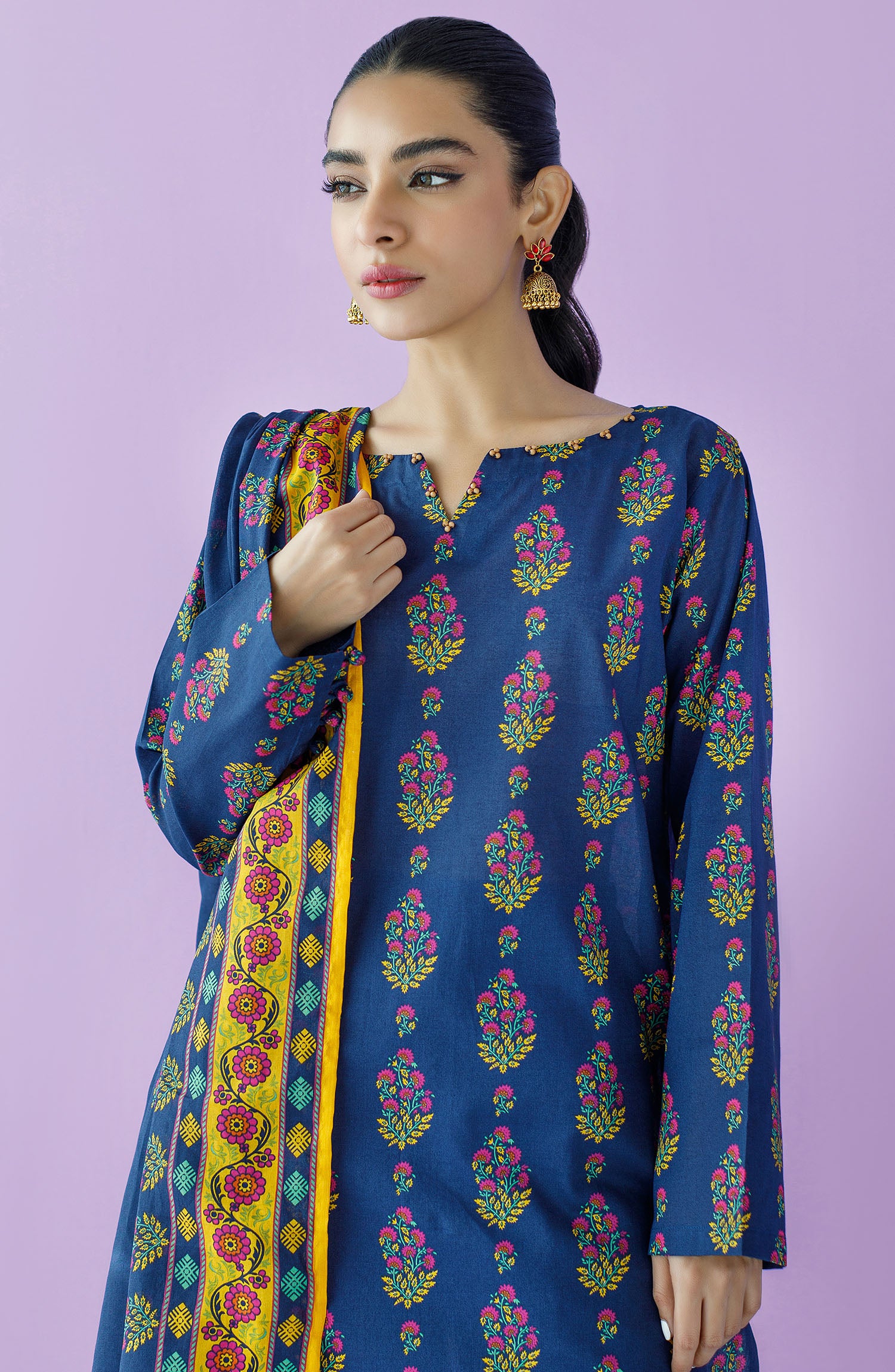 OTL-23-147/S BLUE LAWN  READY TO WEAR SHIRT DUPATTA PANTS