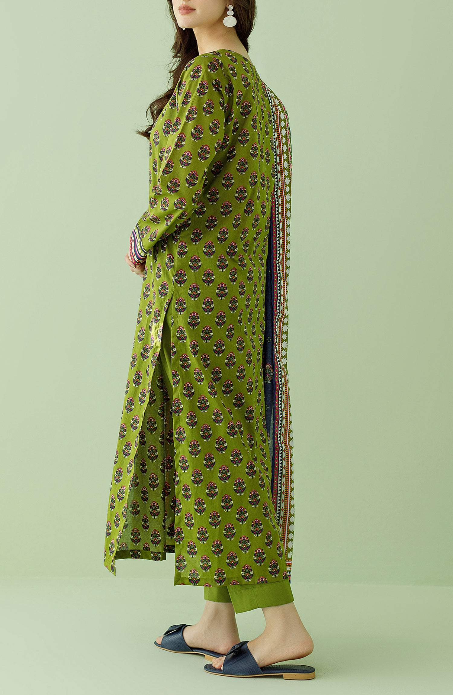 OTL-23-344/U L.GREEN LAWN Women UNSTITCHED SHIRT DUPATTA PANTS