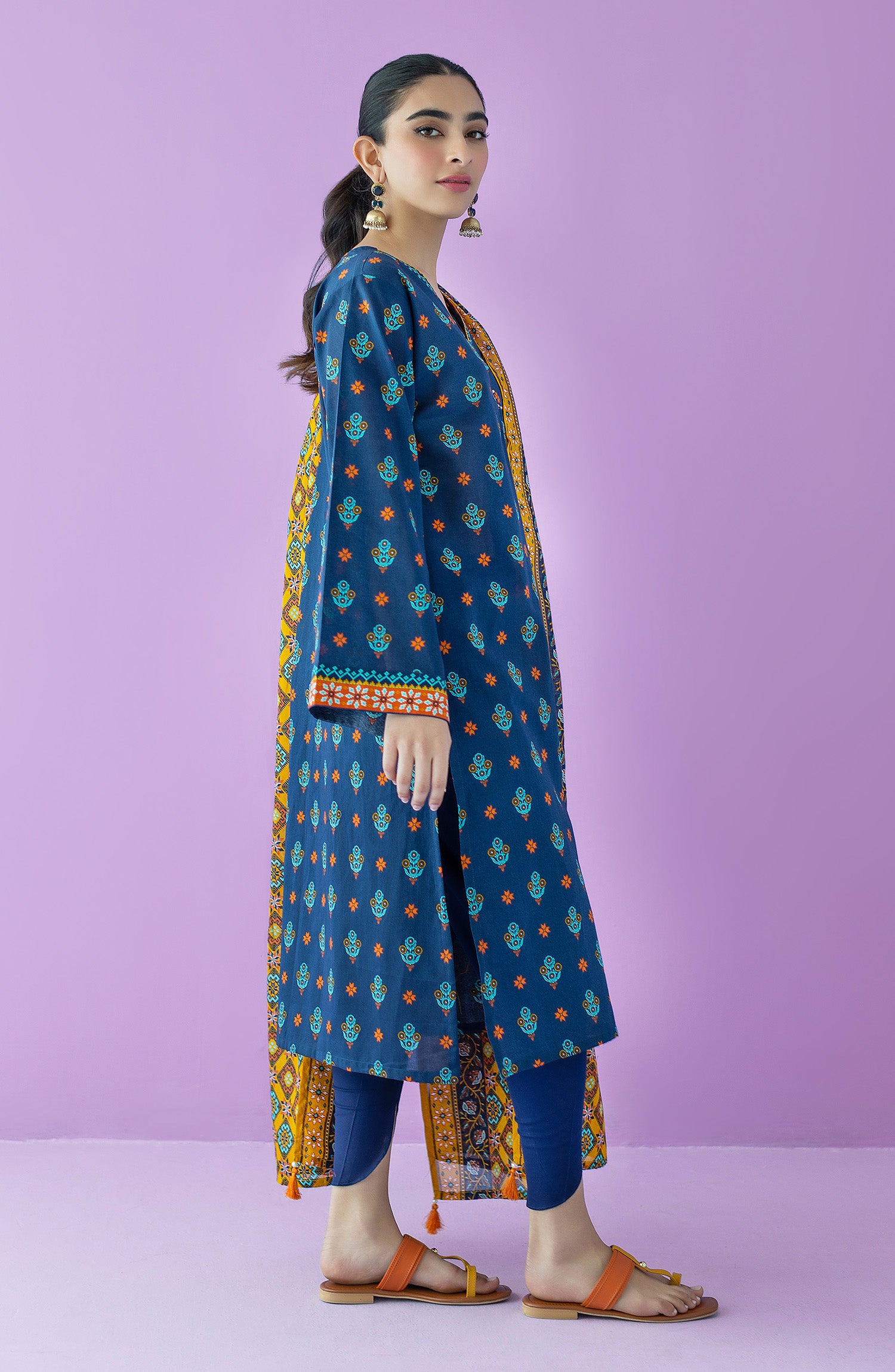 OTL-23-142/S BLUE LAWN  READY TO WEAR SHIRT DUPATTA PANTS