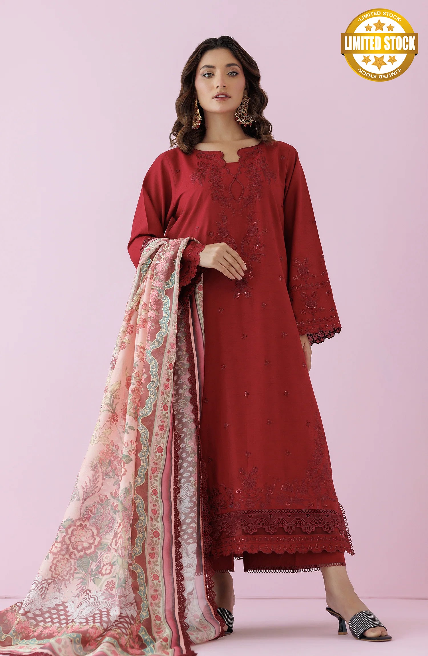 Unstitched | 3 Piece | Embroidered Jacquard OTL-24-007