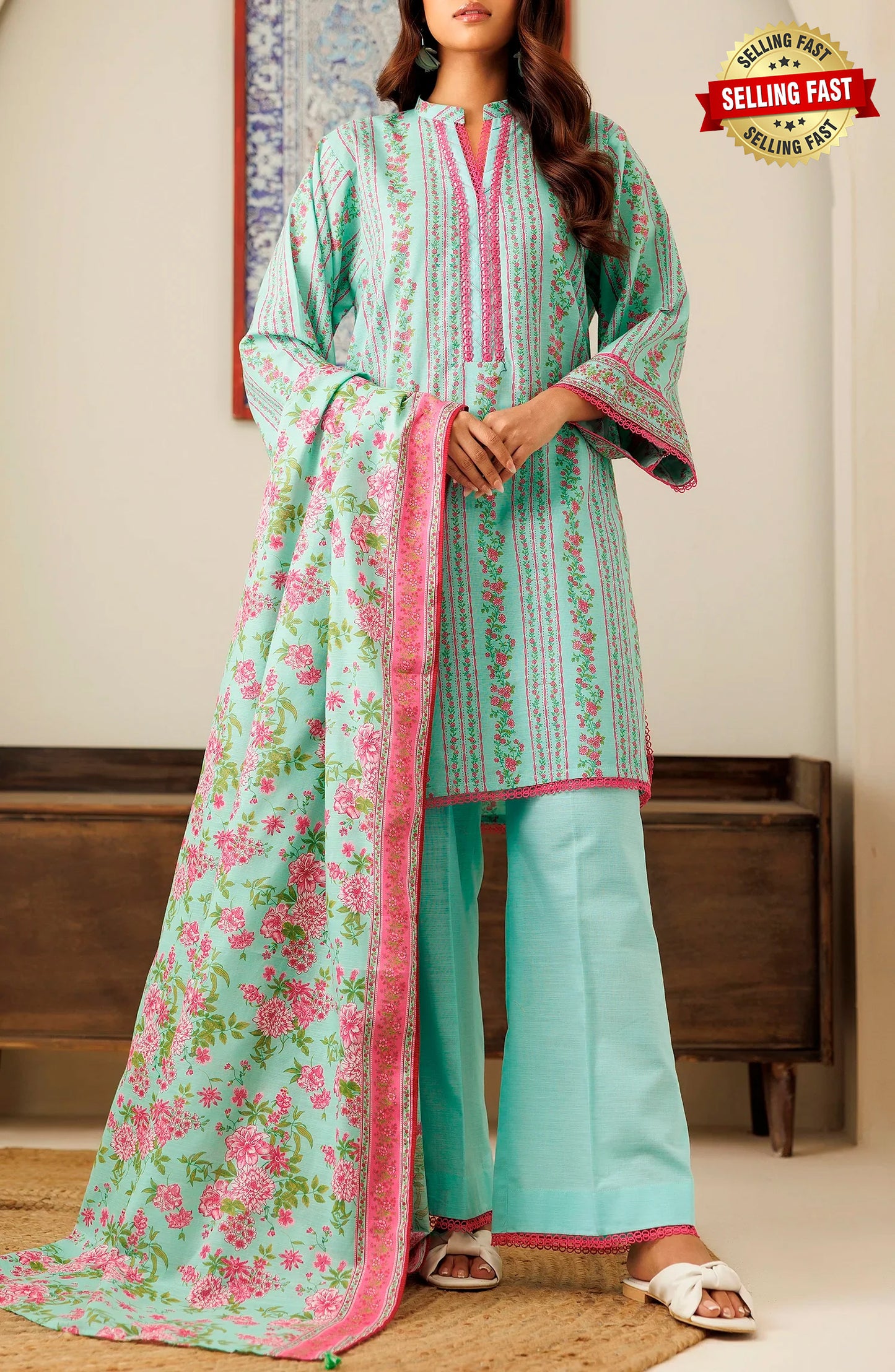 Unstitched | 3 Piece | Printed Khaddar | OTL-24-117