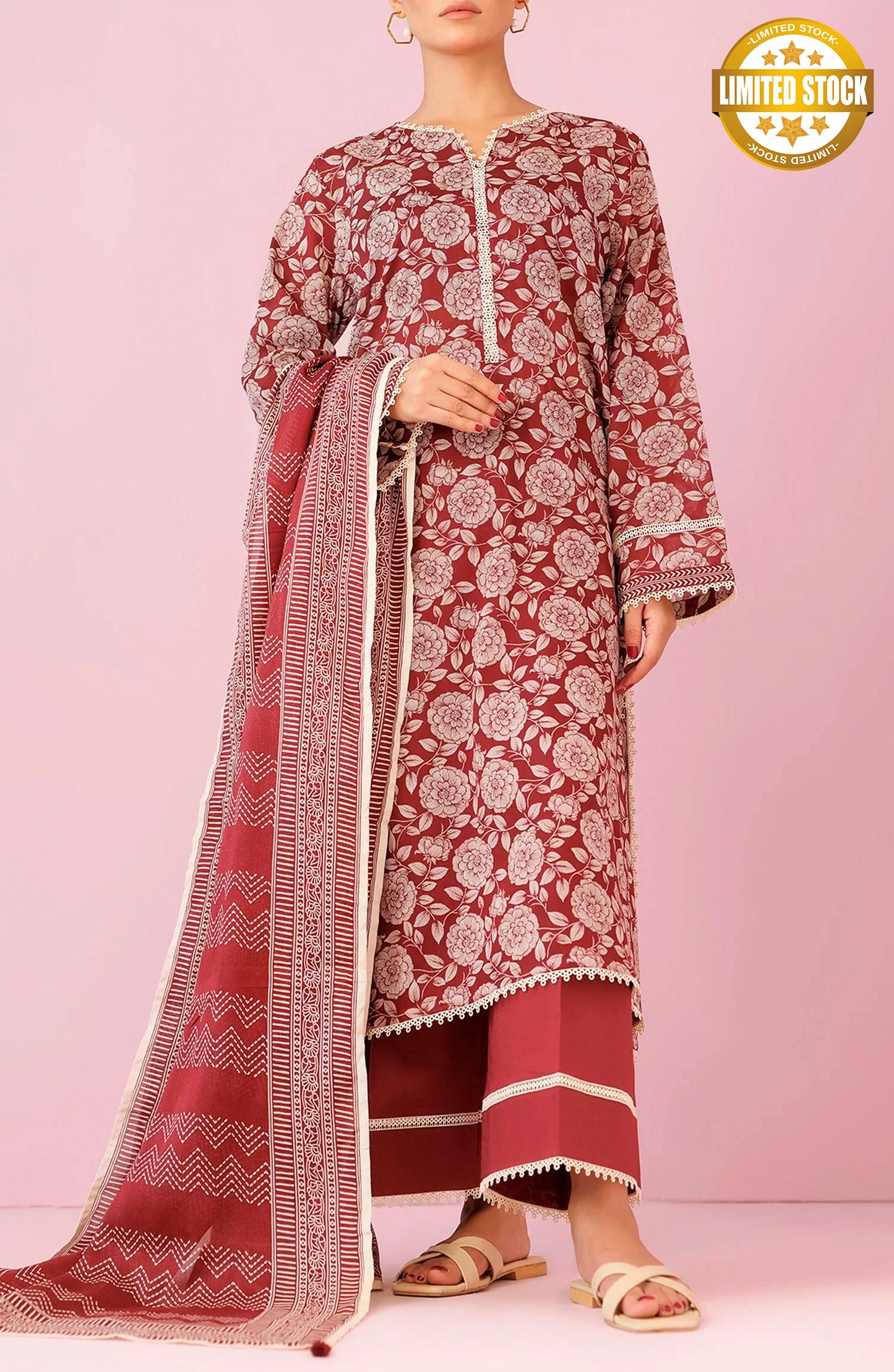 Unstitched | 3 Piece | Printed Lawn | OTL-24-130