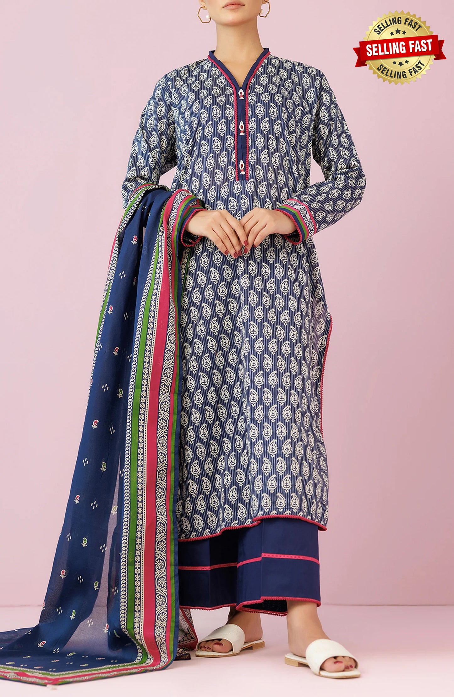 Unstitched | 3 Piece | Printed Lawn | OTL-24-135