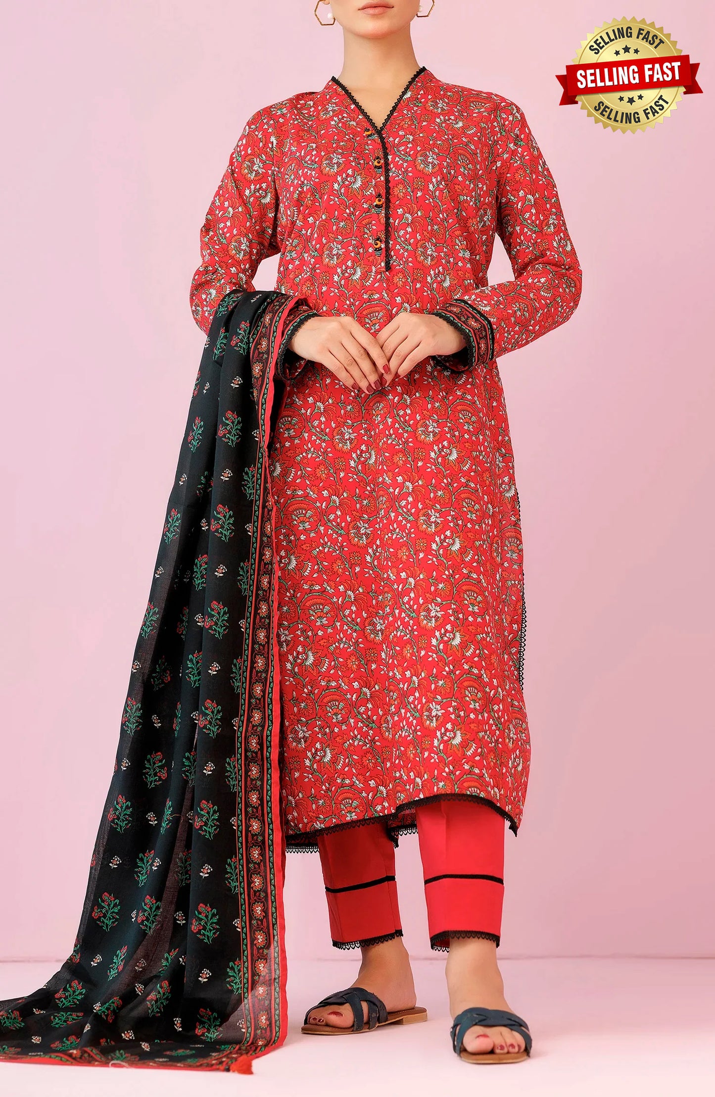 Unstitched | 3 Piece | Printed Lawn | OTL-24-178