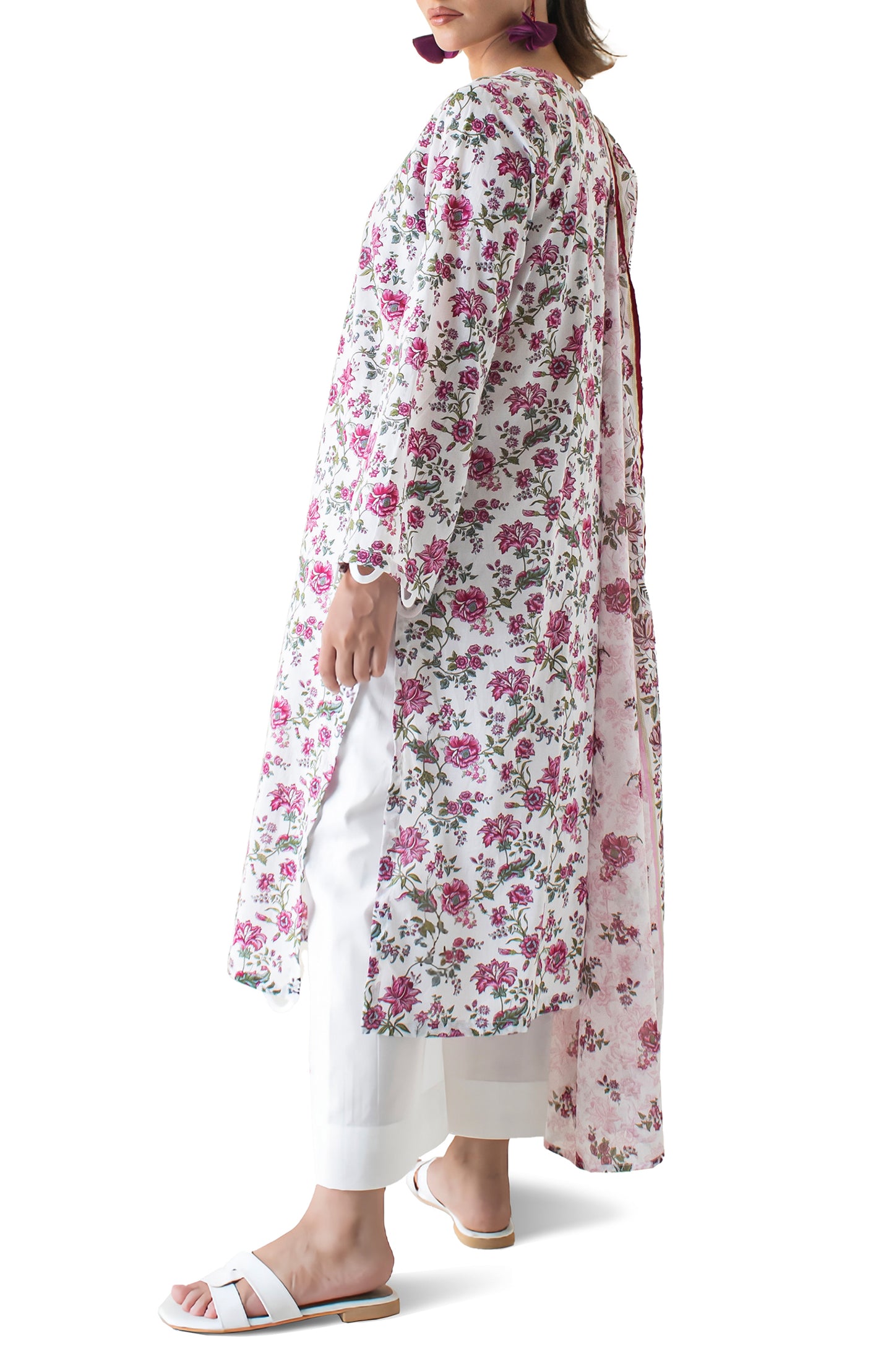 Stitched Printed Shirt Dupatta & Pant - 3 Piece - OTL-24-214