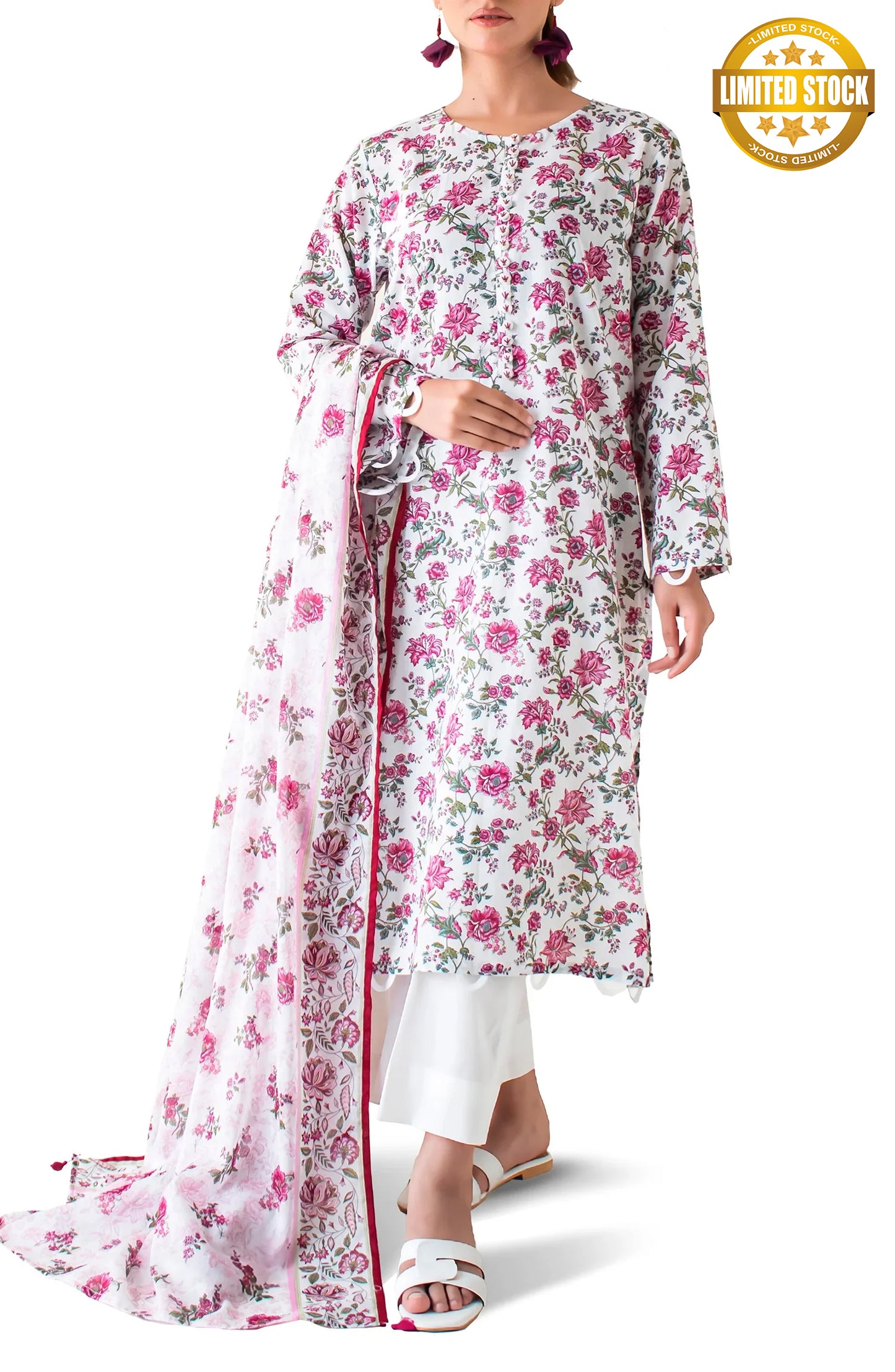 Unstitched | 3 Piece | Printed Lawn | OTL-24-214