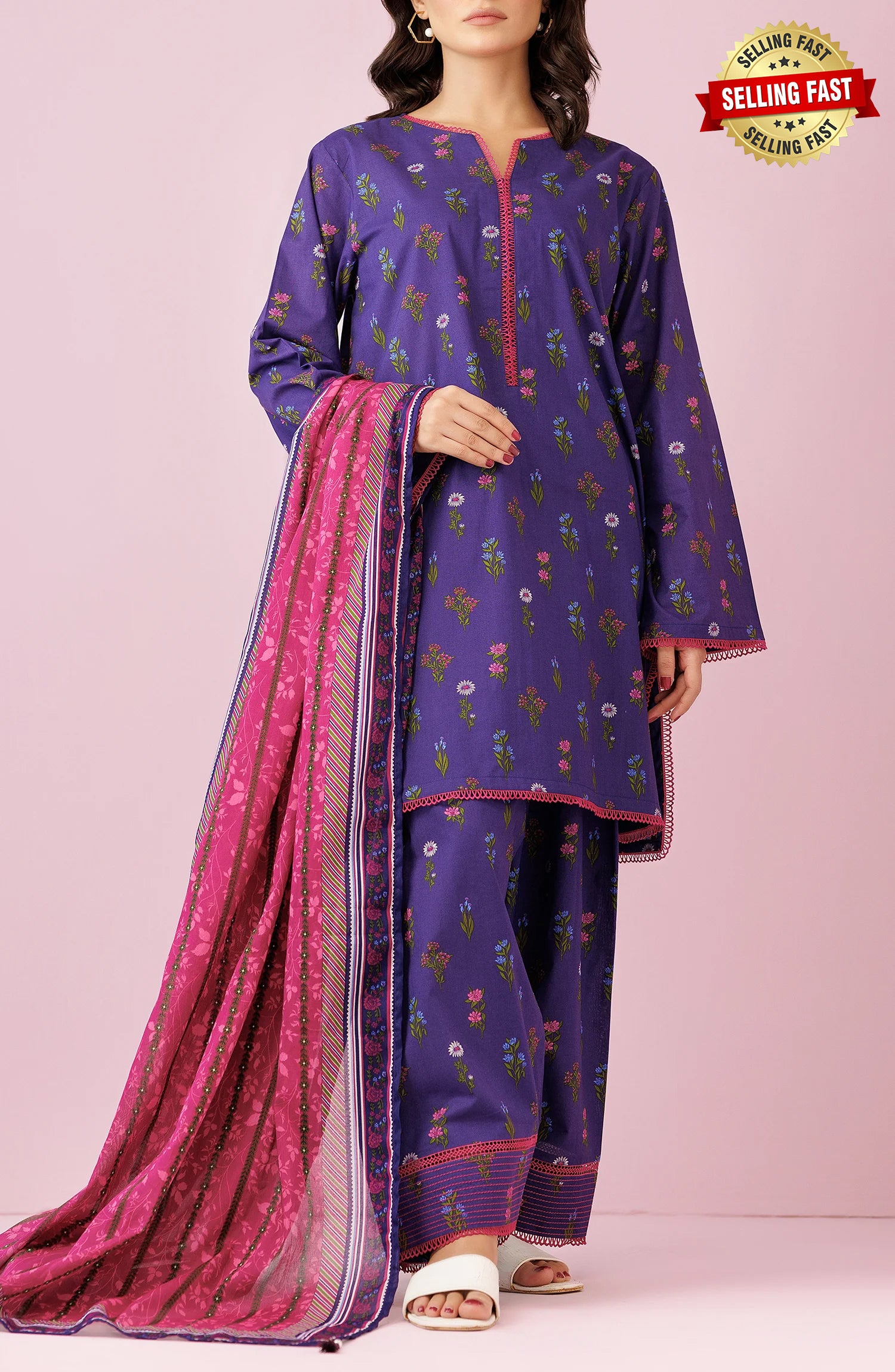 Unstitched | 3 Piece | Printed Lawn | OTL-24-221