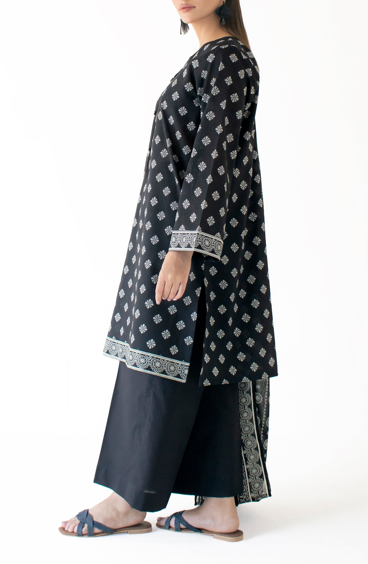 Stitched Printed Shirt Dupatta & Pant - 3 Piece - OTL-24-328