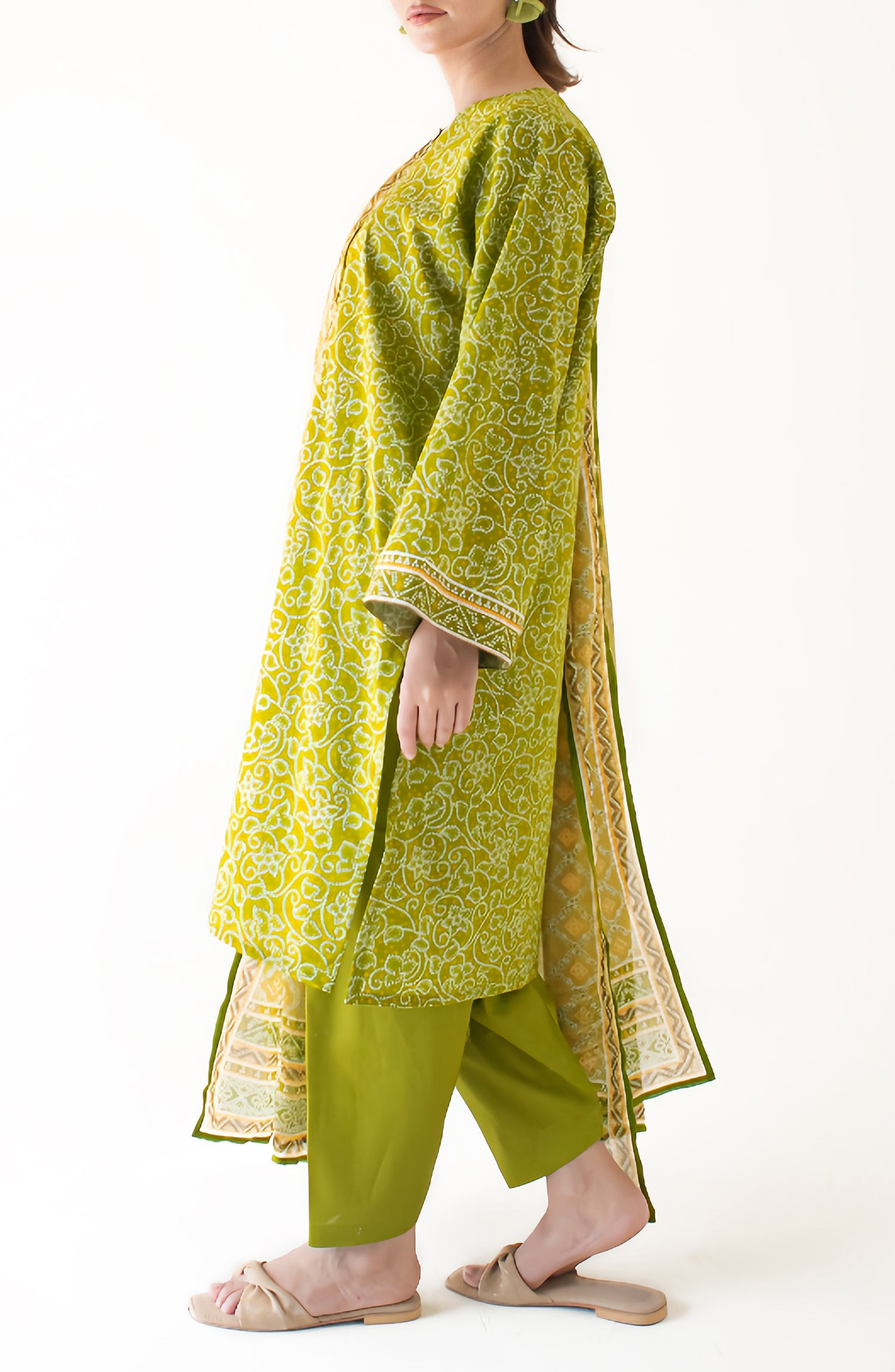 Stitched Printed Shirt Dupatta & Pant - 3 Piece - OTL-24-331