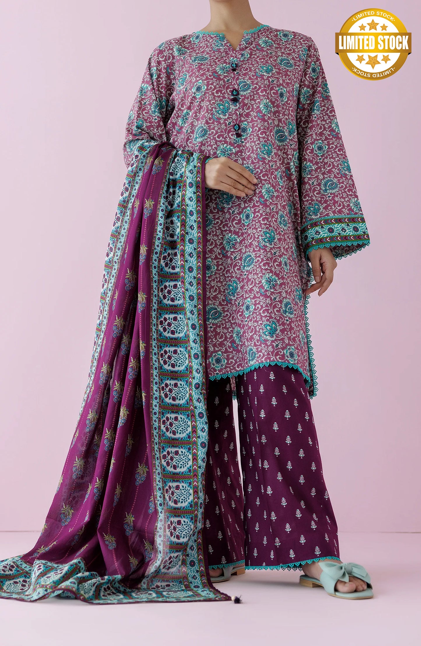 Unstitched | 3 Piece | Printed Lawn | OTL-24-363