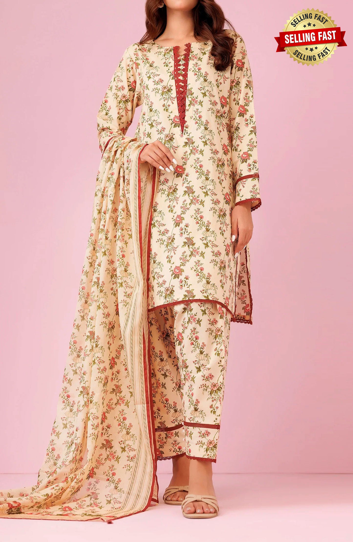 Unstitched | 3 Piece | Printed Lawn | OTL-24-430