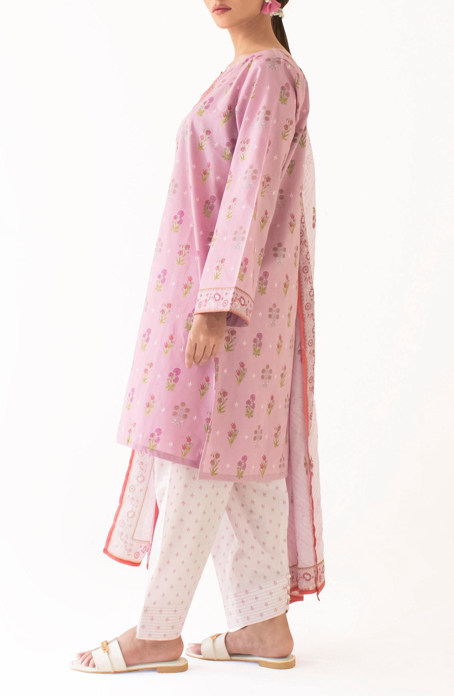 Stitched Printed Shirt Dupatta & Pant - 3 Piece - OTL-24-472