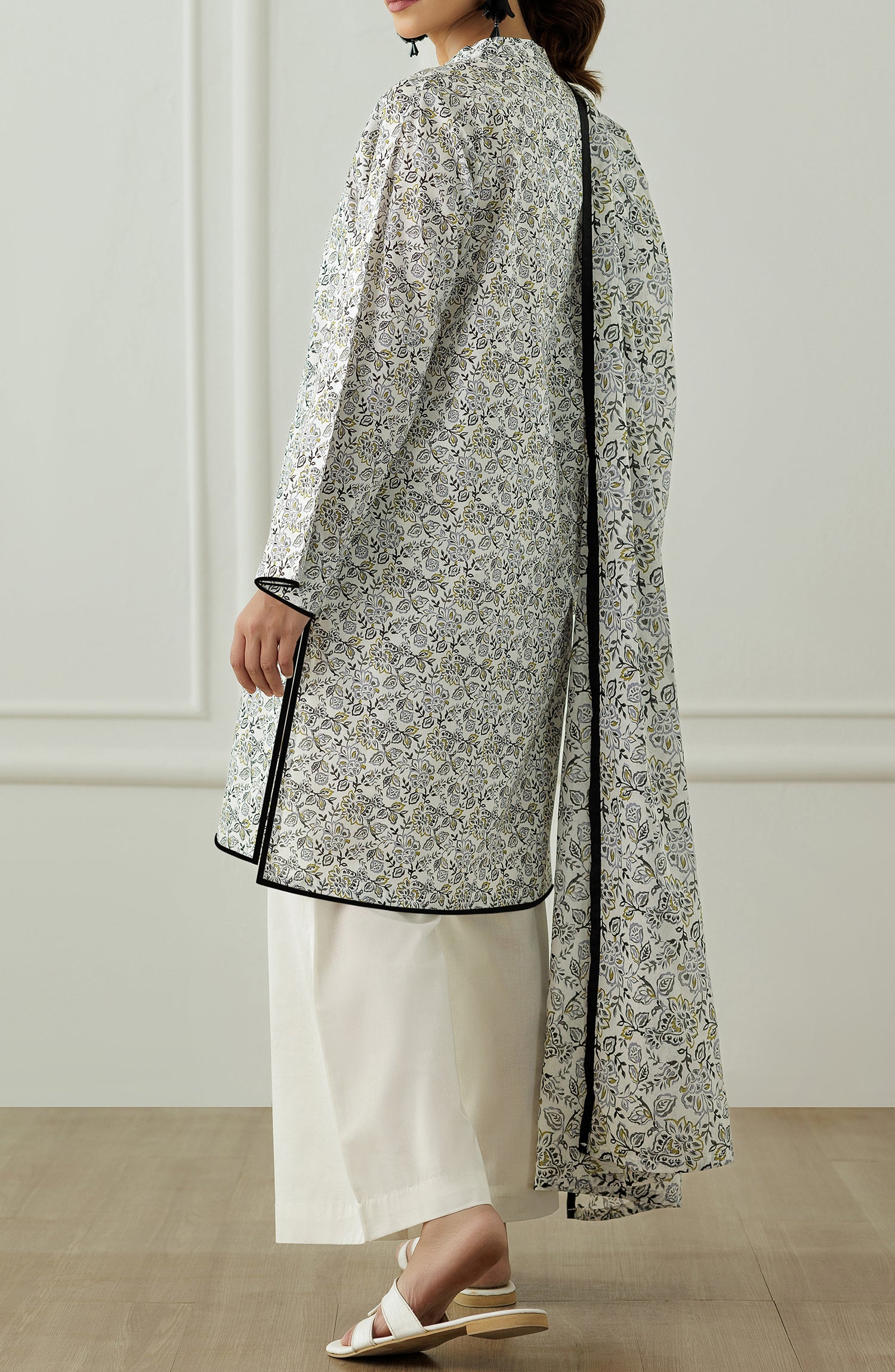 READY TO WEAR Printed Shirt Dupatta & Pant - 3 Piece - OTL-25-003