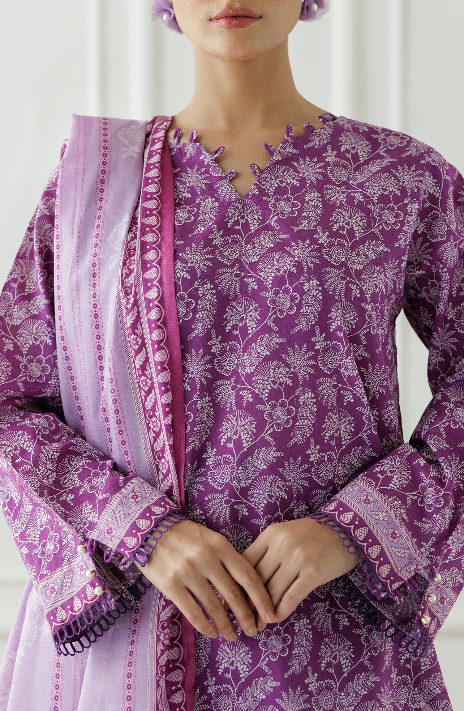 Stitched Printed Shirt Dupatta & Pant - 3 Piece - OTL-25-007