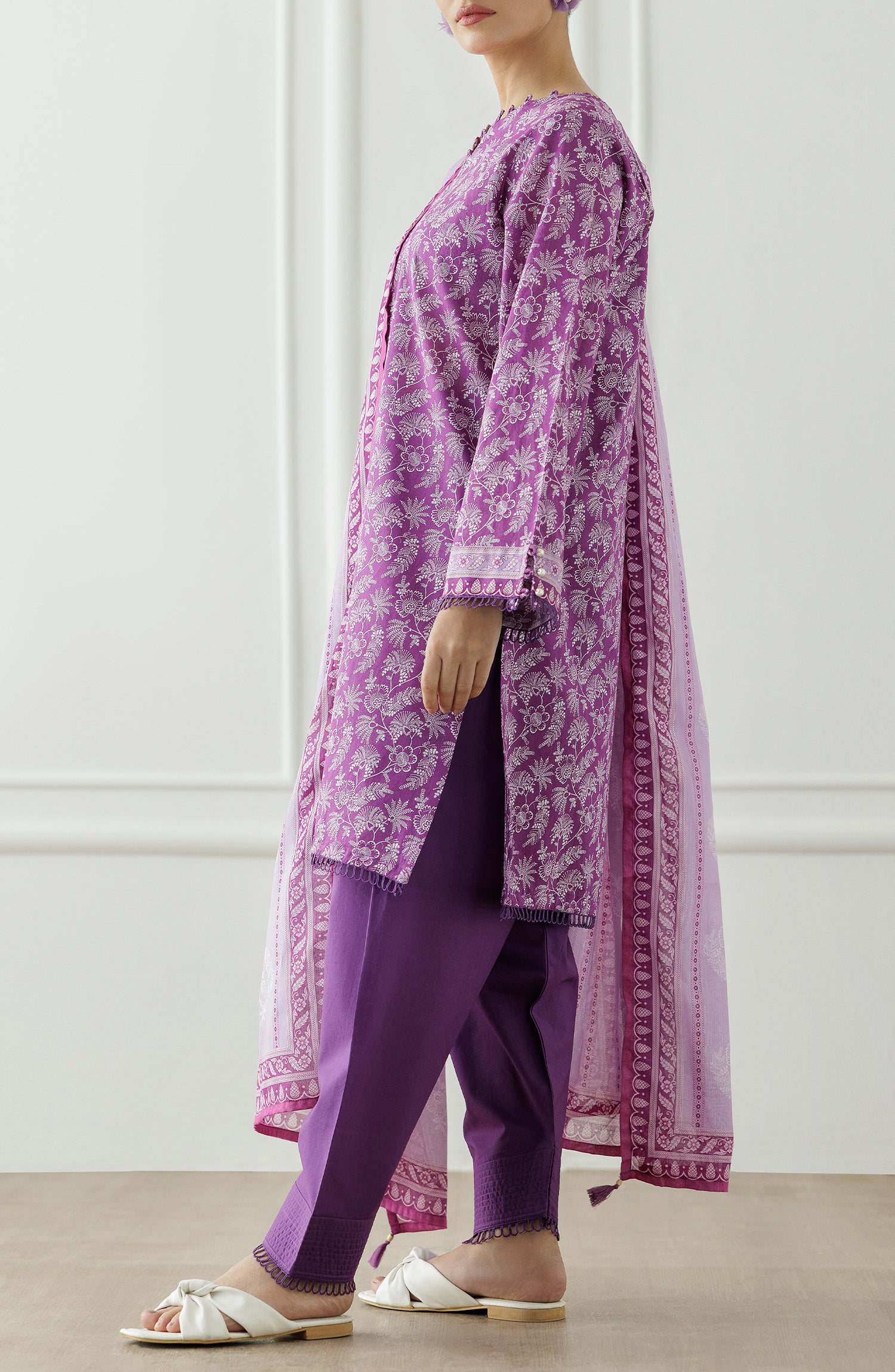 Stitched Printed Shirt Dupatta & Pant - 3 Piece - OTL-25-007