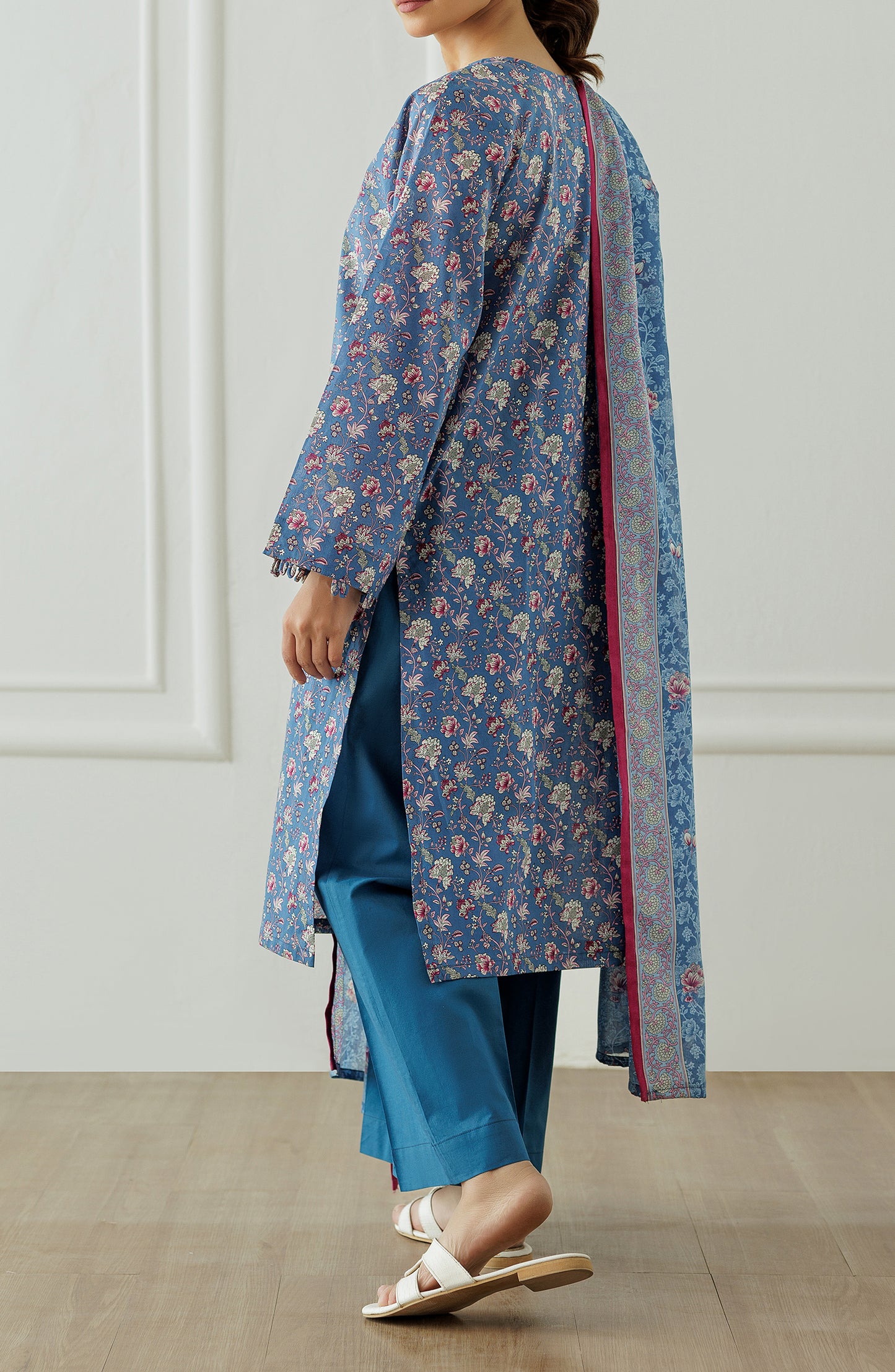 Unstitched Printed Shirt Dupatta & Pant - 3 Piece - OTL-25-012