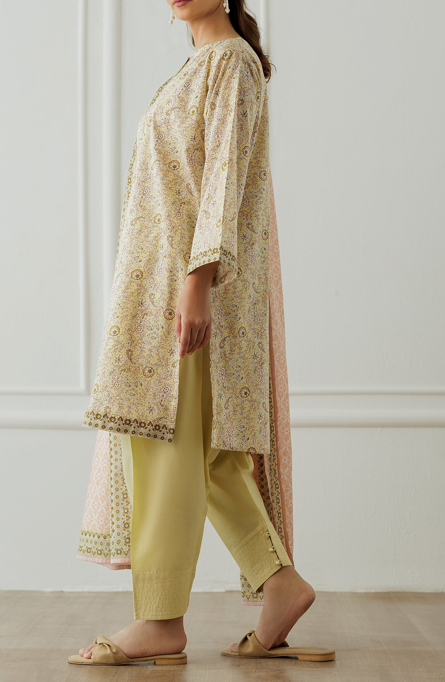 Stitched Printed Shirt Dupatta & Pant - 3 Piece - OTL-25-015