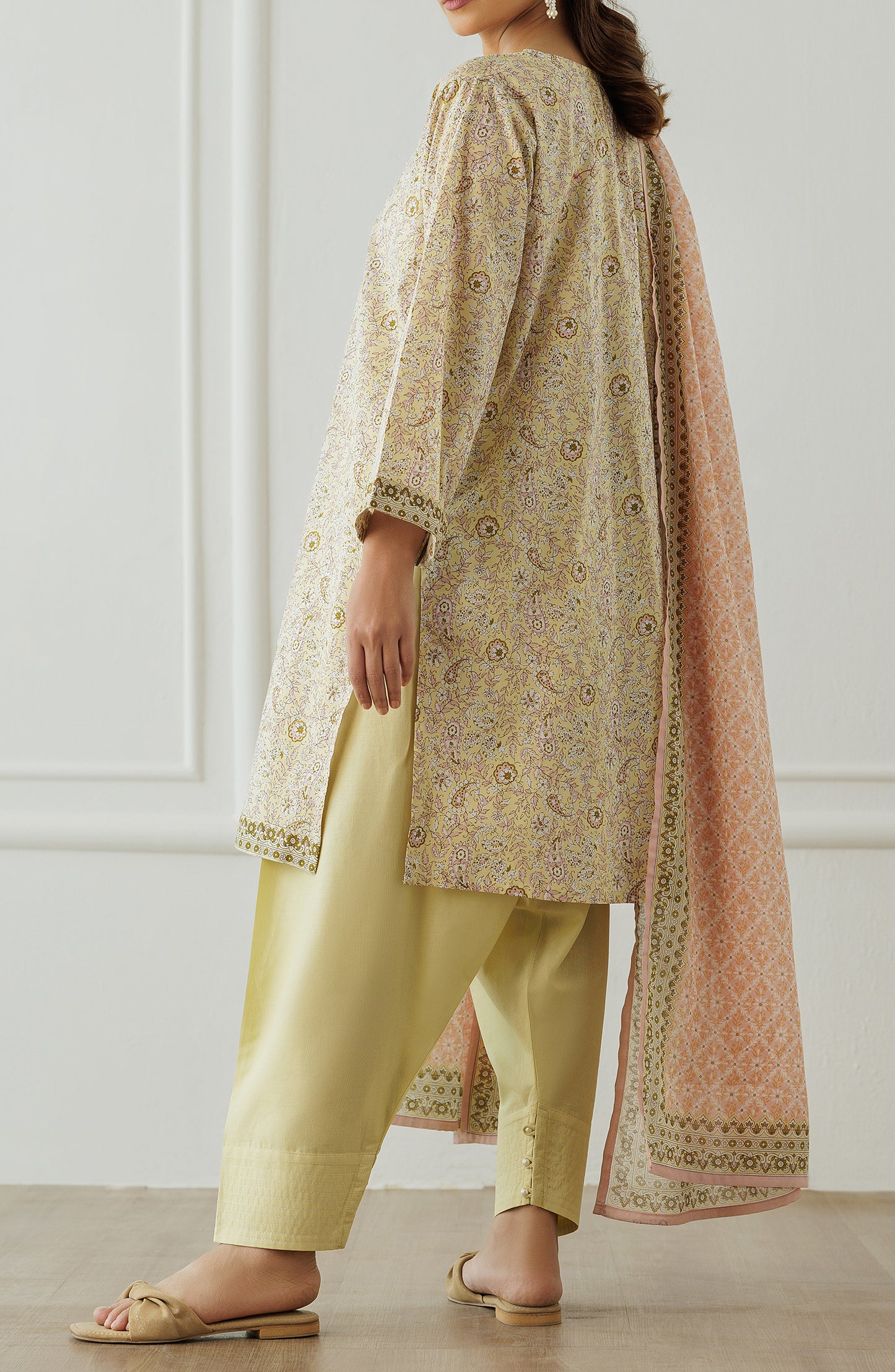 Stitched Printed Shirt Dupatta & Pant - 3 Piece - OTL-25-015