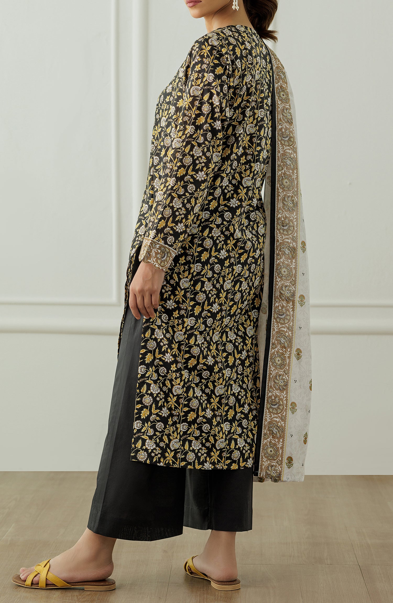 Stitched Printed Shirt Dupatta & Pant - 3 Piece - OTL-25-017