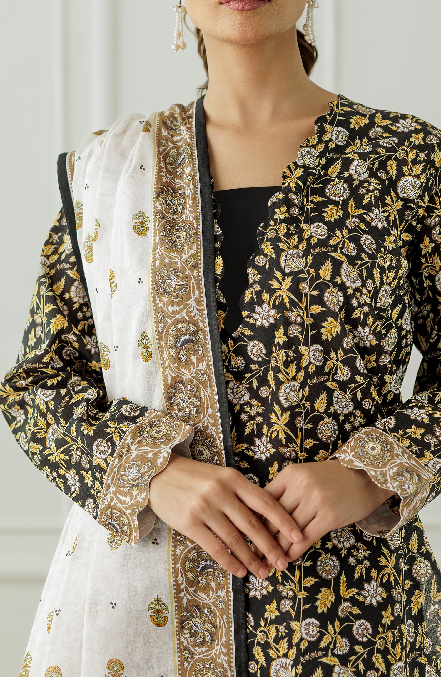 Stitched Printed Shirt Dupatta & Pant - 3 Piece - OTL-25-017