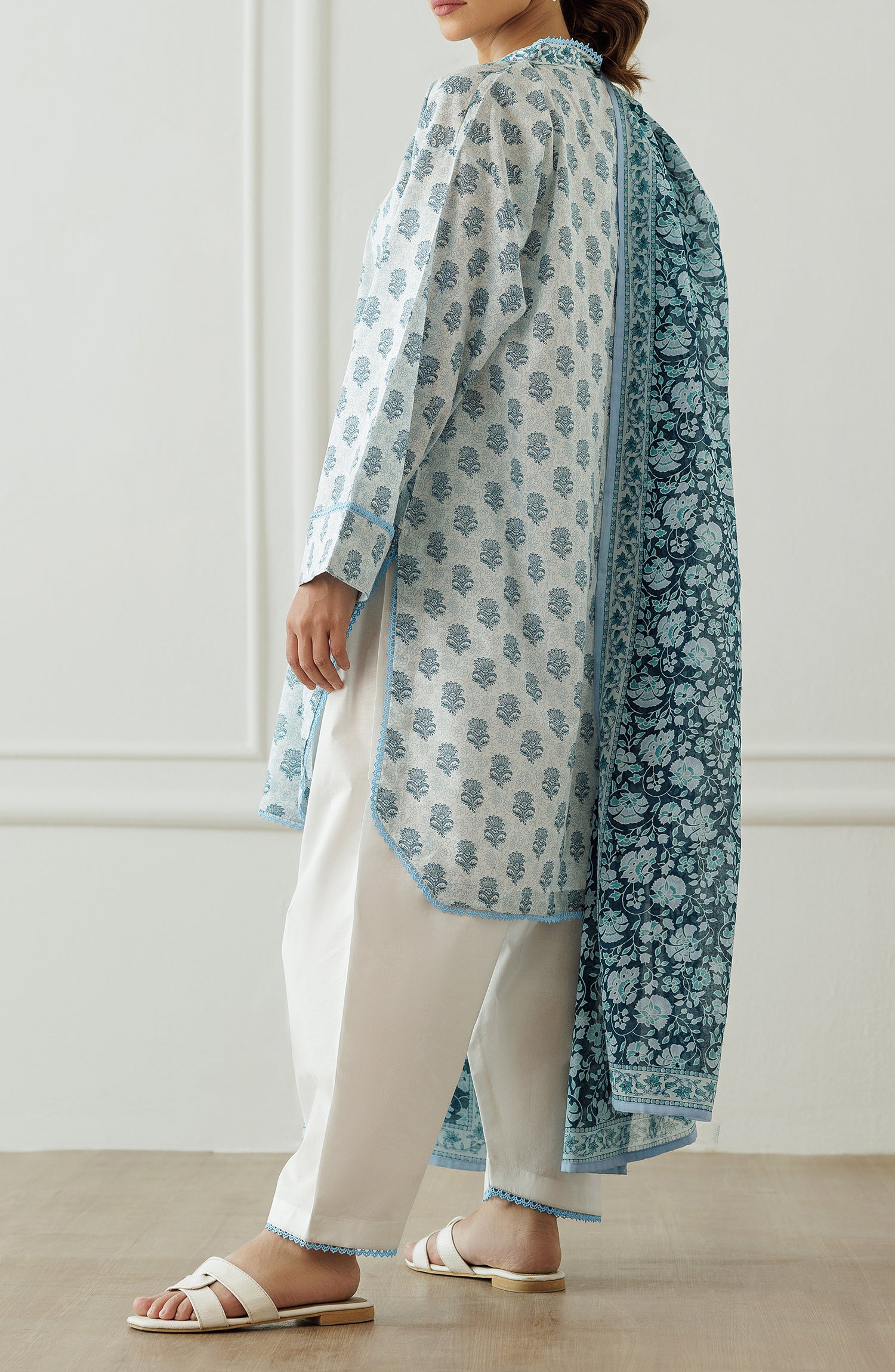 Unstitched Printed Shirt Dupatta & Pant - 3 Piece - OTL-25-294