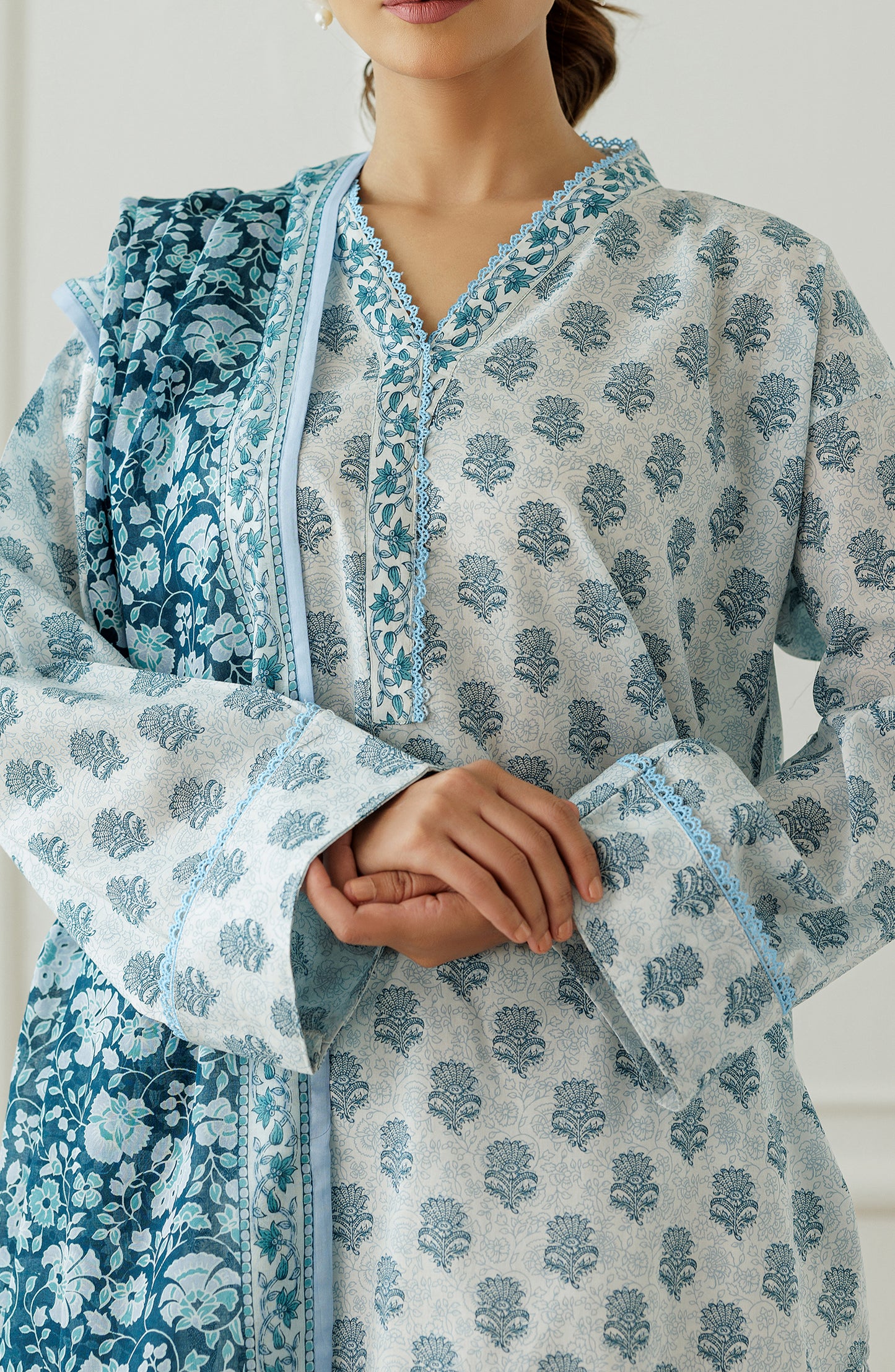 Unstitched Printed Shirt Dupatta & Pant - 3 Piece - OTL-25-294