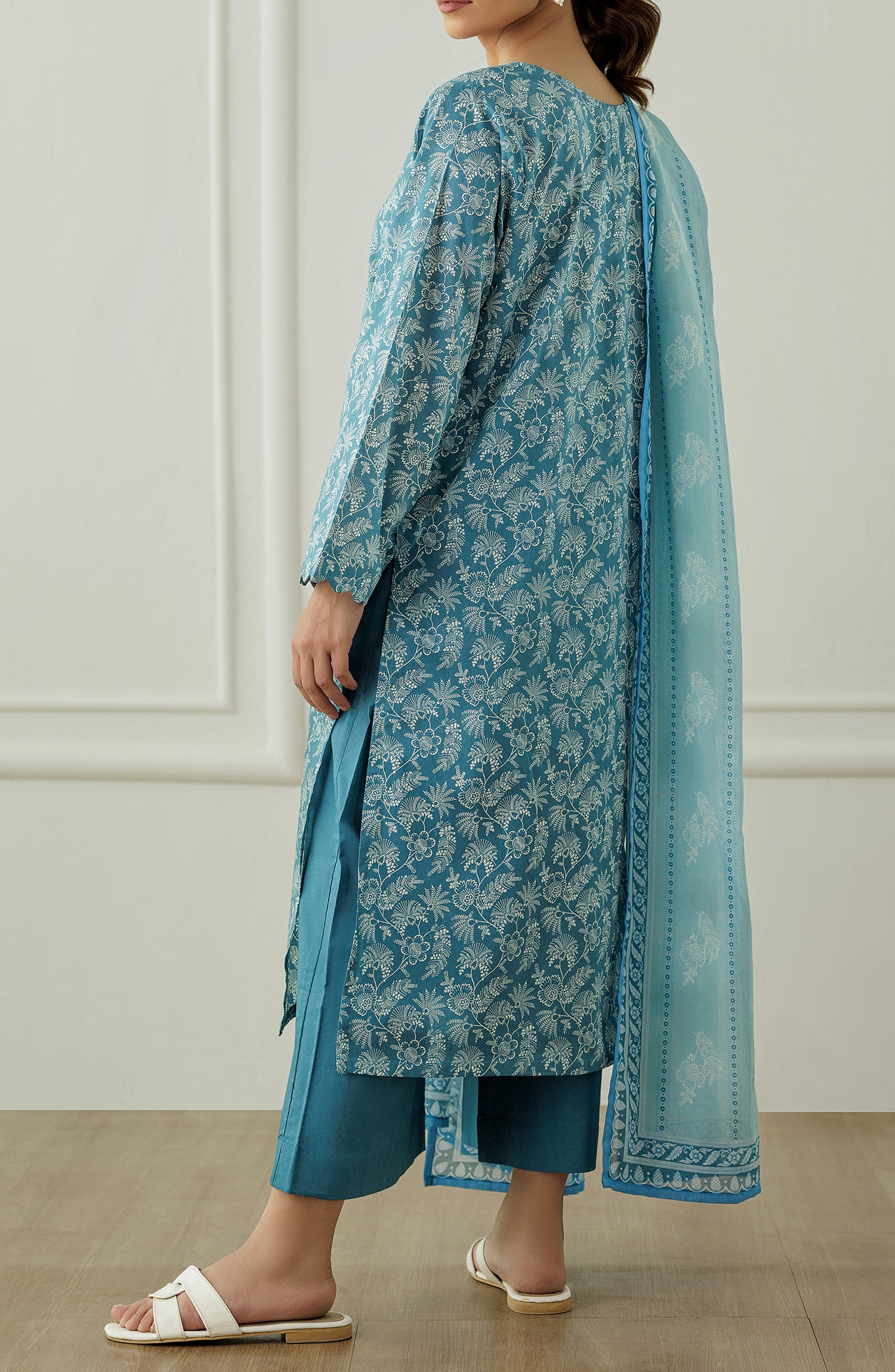 Unstitched Printed Shirt Dupatta & Pant - 3 Piece - OTL-25-296