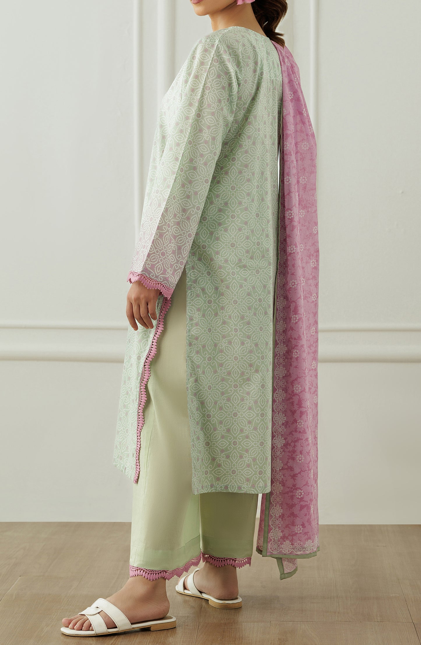 Stitched Printed Shirt Dupatta & Pant - 3 Piece - OTL-25-297