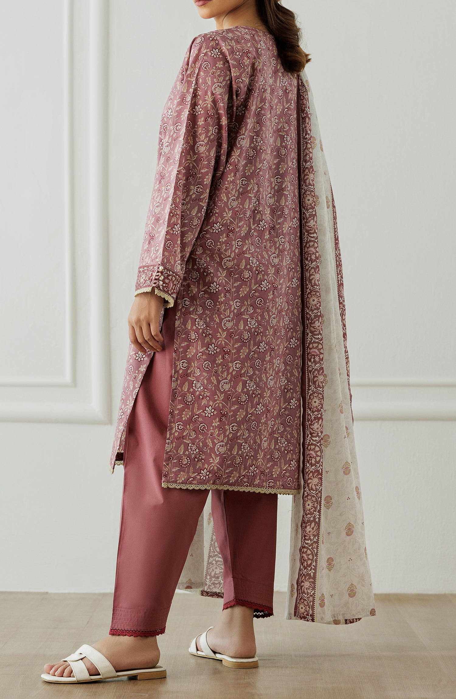 Stitched Printed Shirt Dupatta & Pant - 3 Piece - OTL-25-300