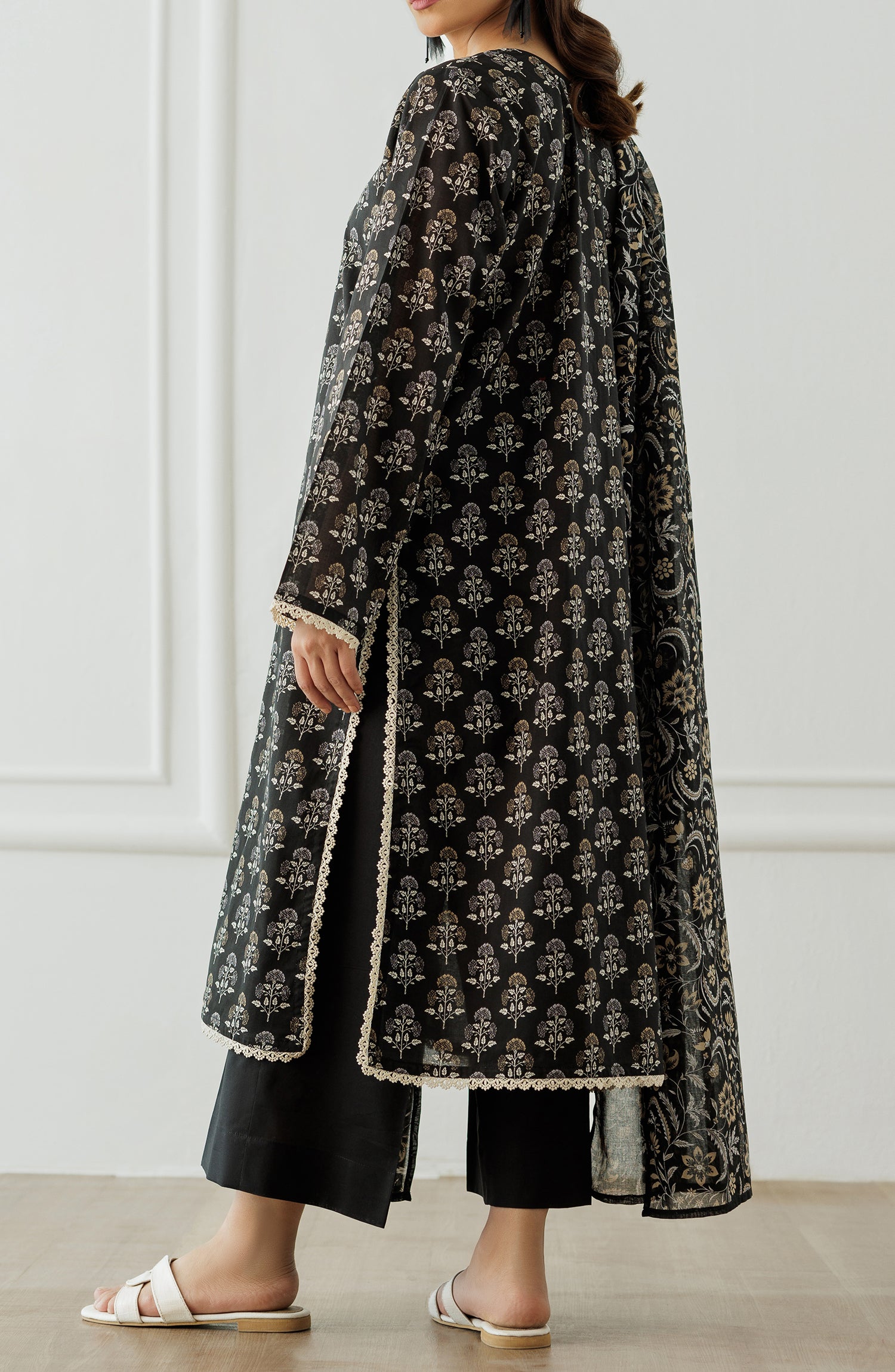 Unstitched Printed Shirt Dupatta & Pant - 3 Piece - OTL-25-406