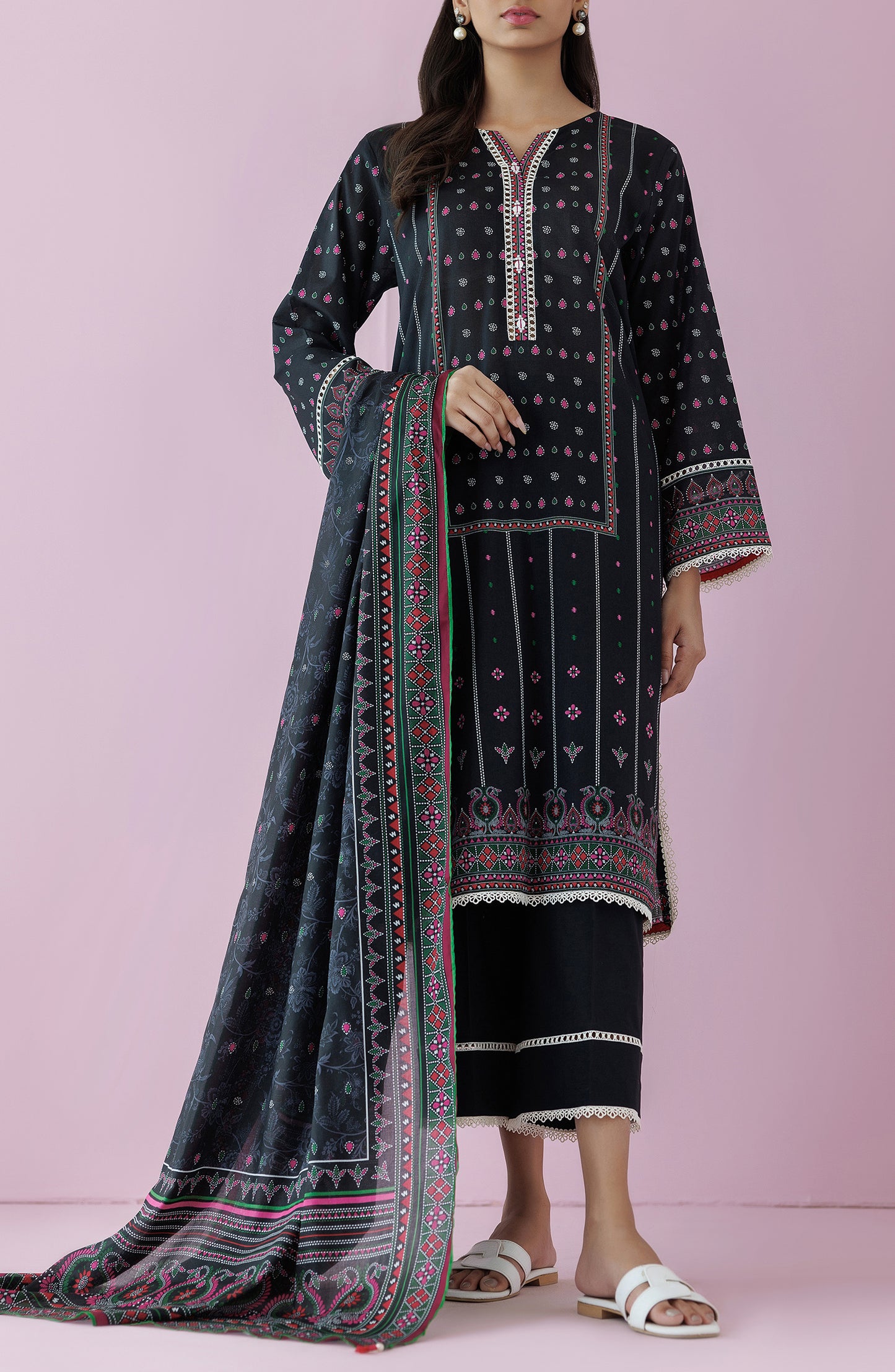 Stitched | 3 Piece | Printed Lawn | OTL-24-405