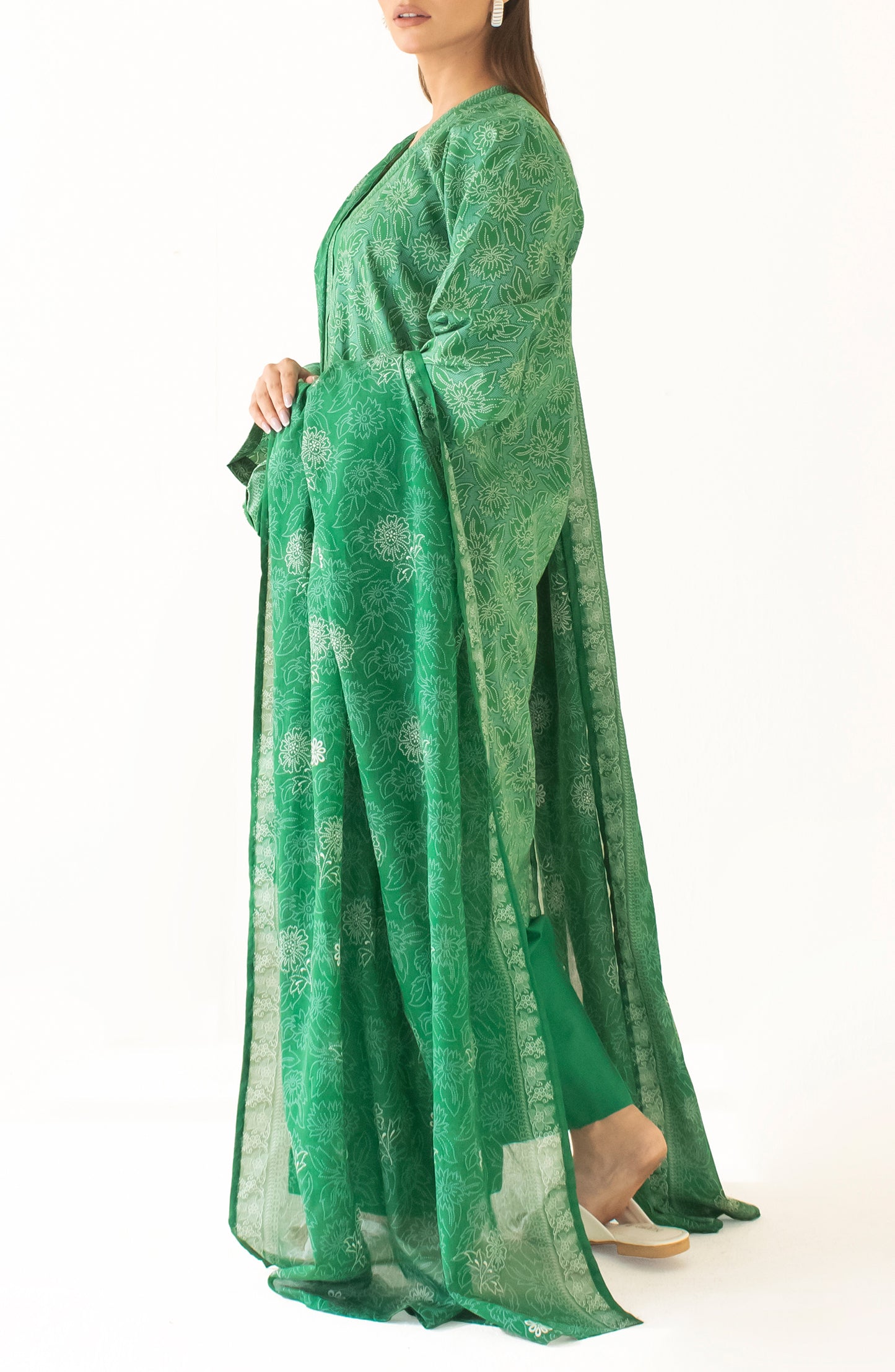 Unstitched Shirt & Dupatta with Plain Trouser - OTL-24-327