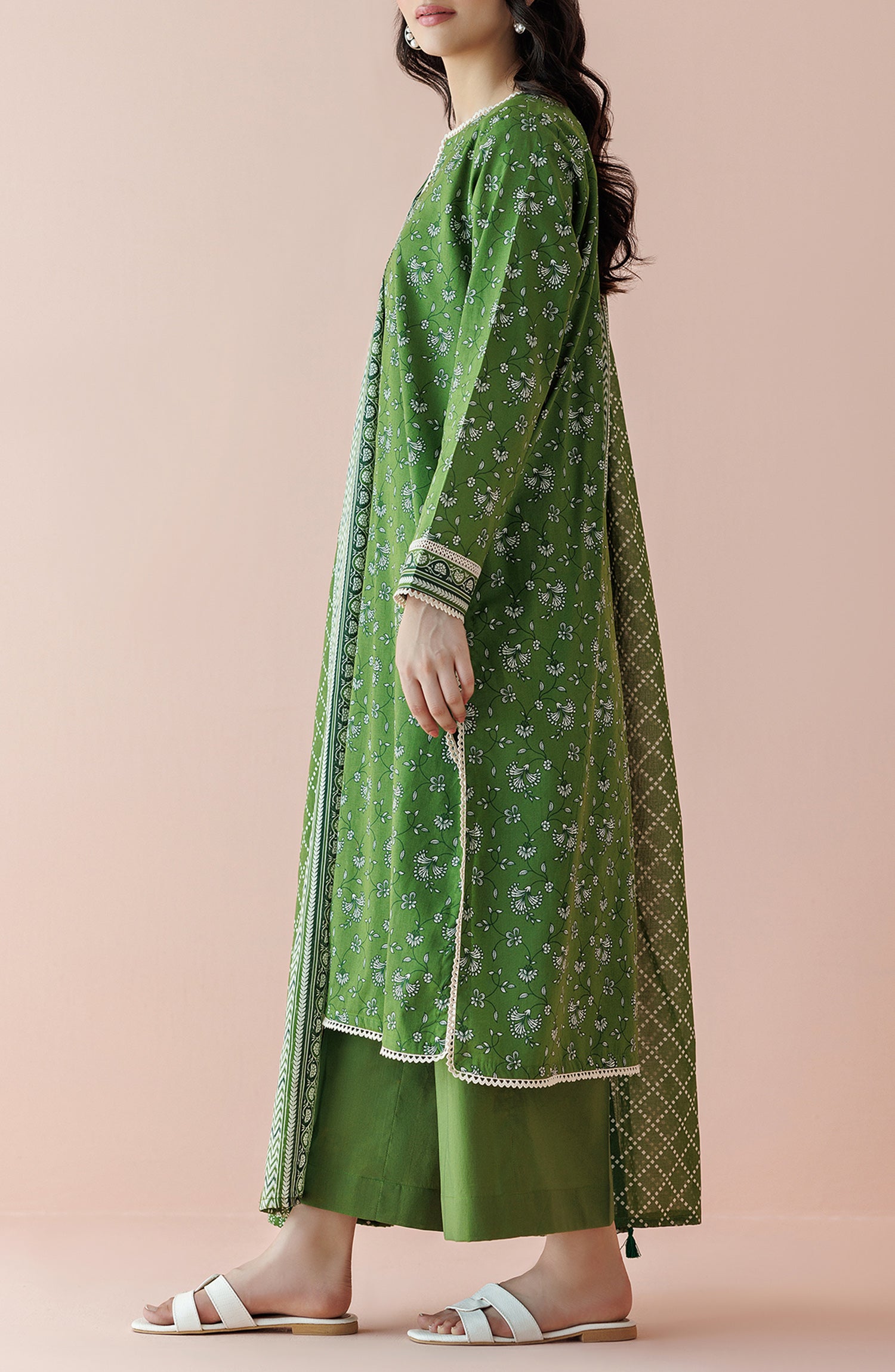 OTL-24-165/U GREEN LAWN Women UNSTITCHED SHIRT DUPATTA PANTS