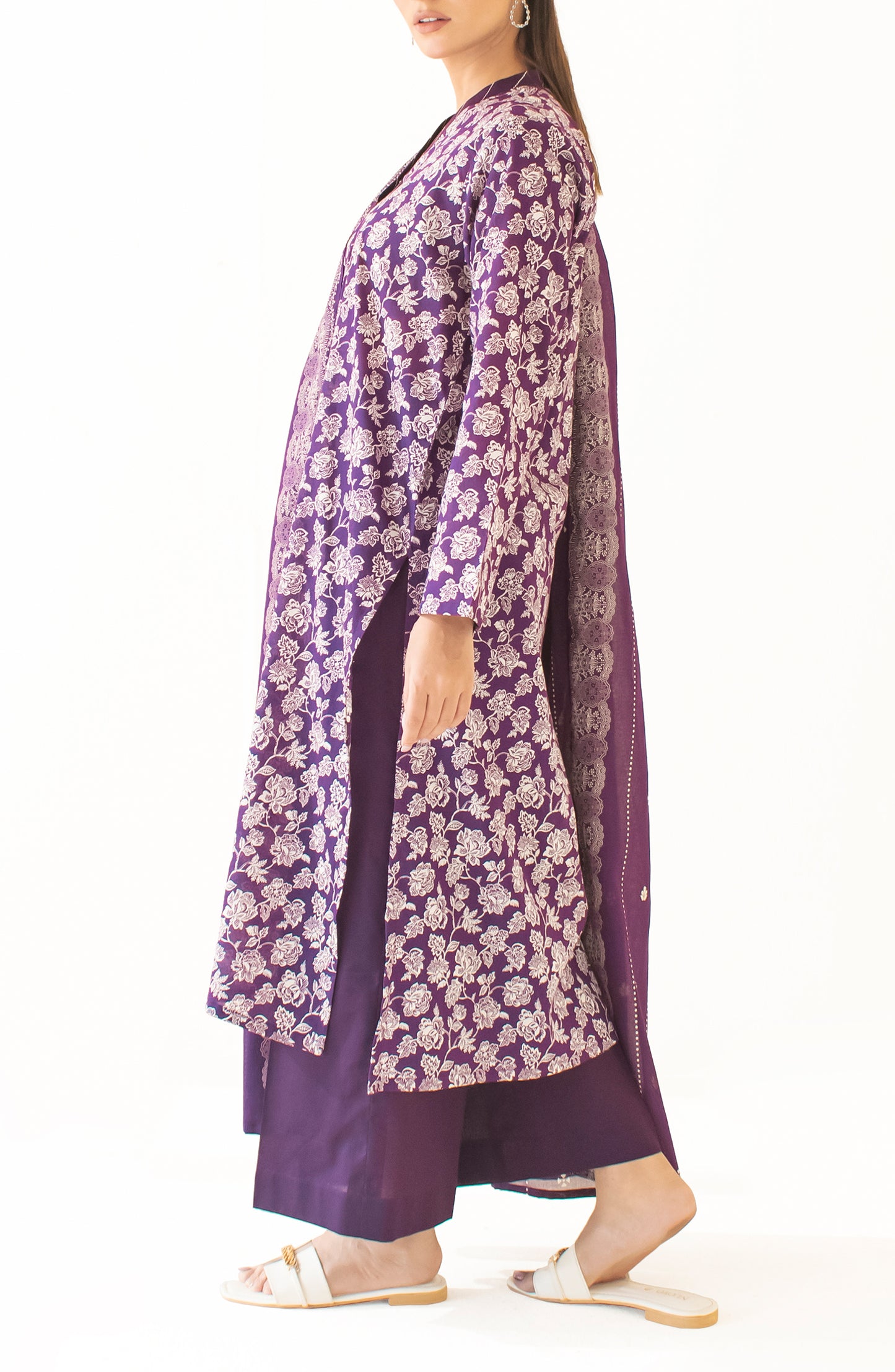 Unstitched Shirt & Dupatta with Plain Trouser - OTL-24-420