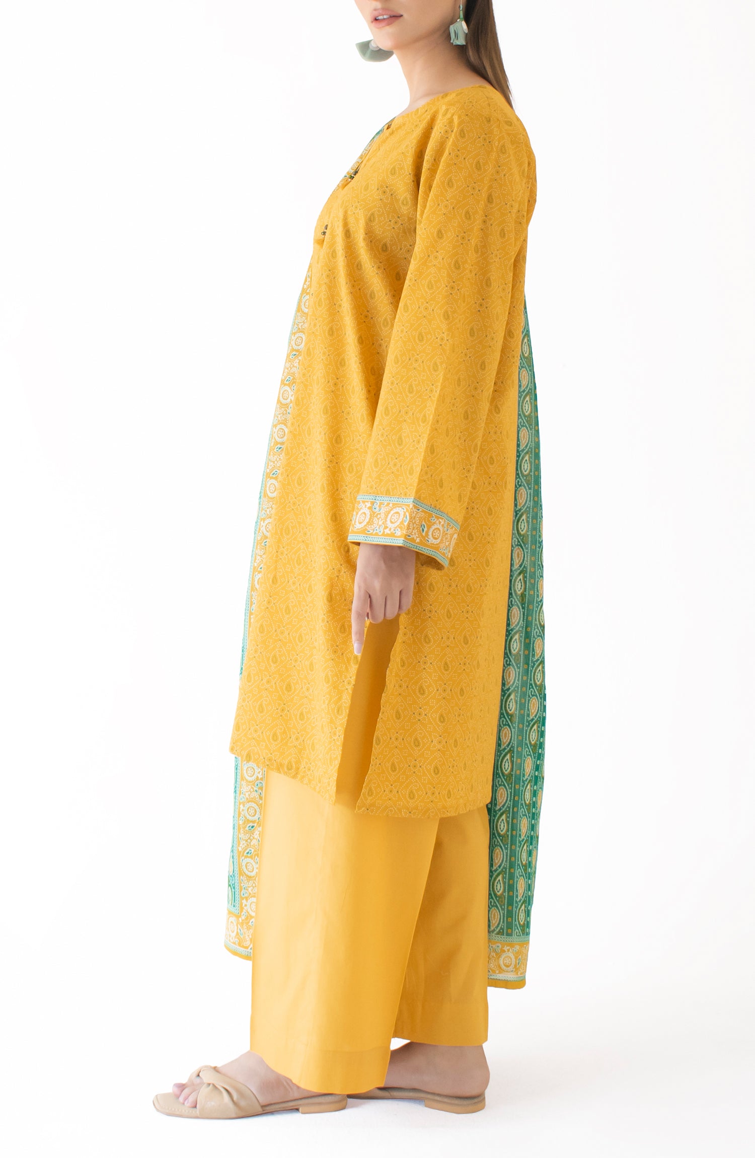 Unstitched Shirt & Dupatta with Plain Trouser - OTL-24-338